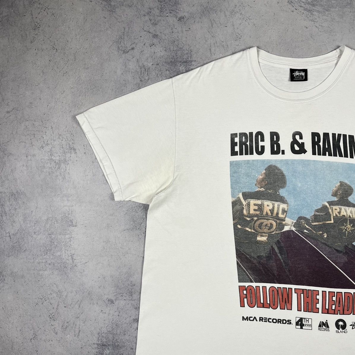 Stussy Stussy Eric B. & Rakim follow the leader big logo tee Size US L / EU 52-54 / 3 - 5 Thumbnail
