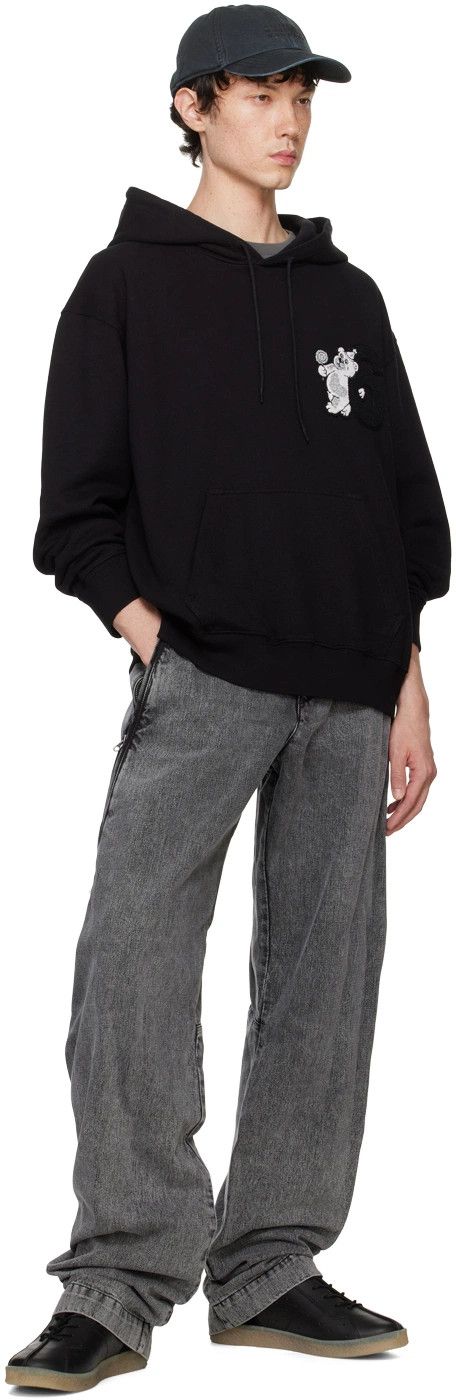 Maison Margiela MM6 Maison Margiela Black Teddy Bear Hoodie Size US M / EU 48-50 / 2 - 11 Thumbnail