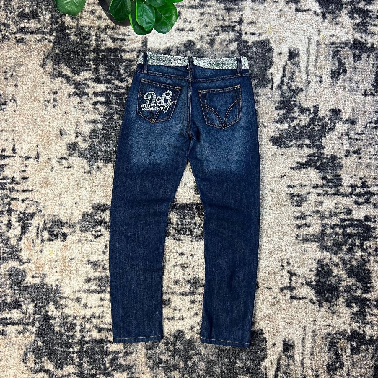 Dolce & Gabbana Dolce & Gabbana Luxury Big Logo Denim Jeans Size 28" / US 6 / IT 42 - 1 Thumbnail