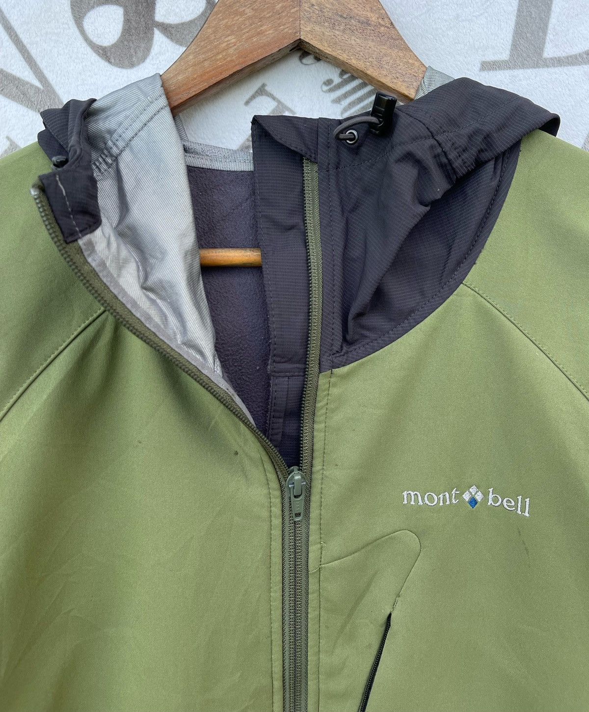 Montbell Mont-bell Men's Green/Gray Hooded Full Zip Outdoor Jacket Size US M / EU 48-50 / 2 - 5 Thumbnail