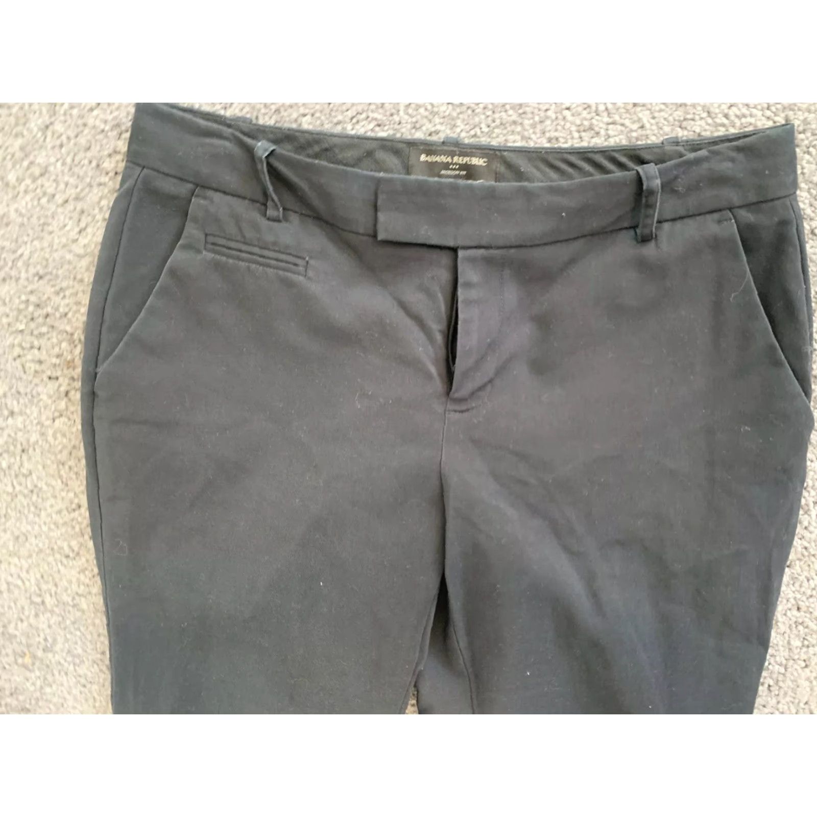 Banana Republic Banana Republic Jackson Fit womens size 8S stretch blue wide cuffed dress pants Womens Size 30" / US 8 / IT 44 - 2 Thumbnail