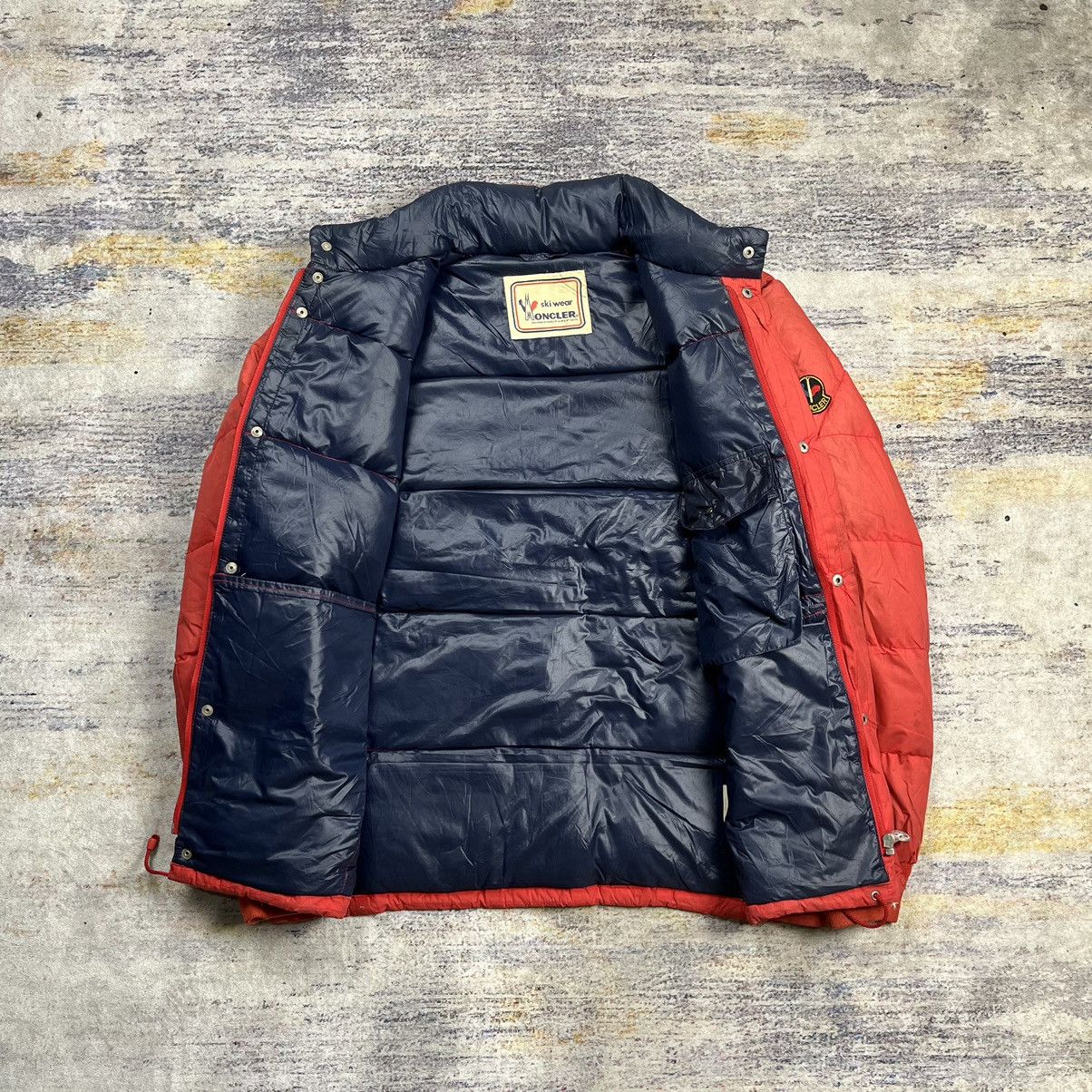 Asics × Moncler × Vintage Vintage 90s Moncler ski wear by assics down jacket Size US L / EU 52-54 / 3 - 6 Thumbnail