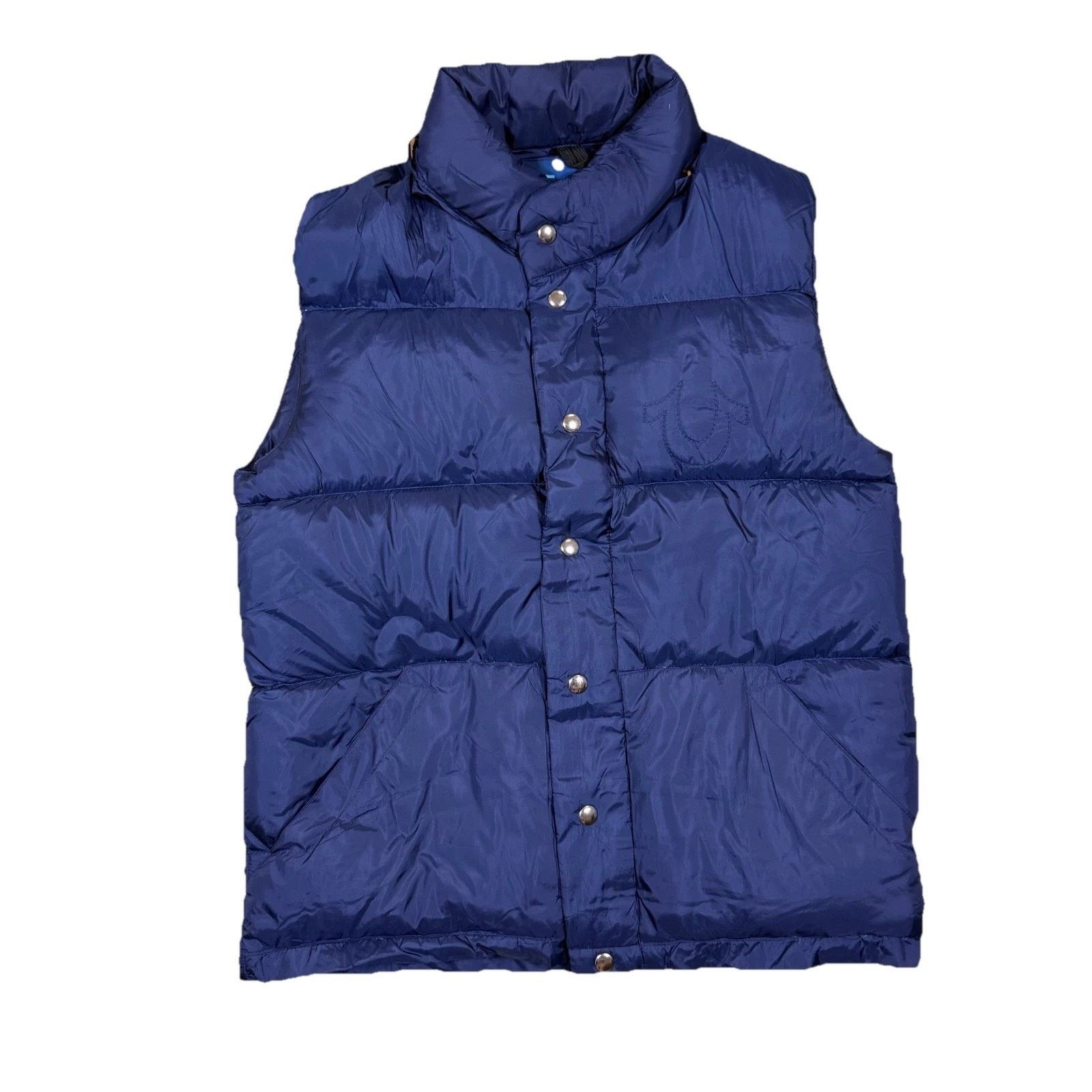 True Religion True Religion Blue Down Puffer Vest Blue Men's M Streetwear Size US M / EU 48-50 / 2 - 1 Thumbnail