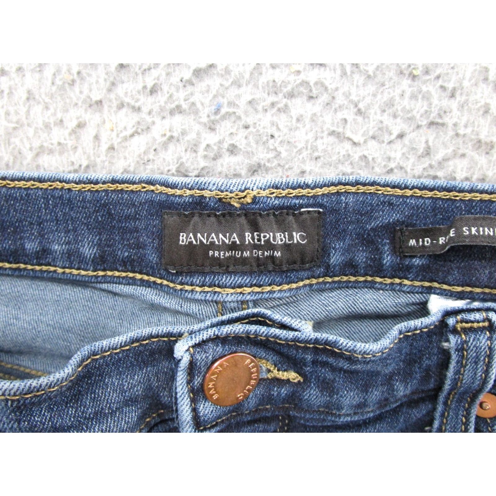 Banana Republic Banana Republic Jeans Skinny Dark Wash Denim Jeans Stretch Size 32 Women Size 24" / US 00 / IT 34 - 4 Thumbnail