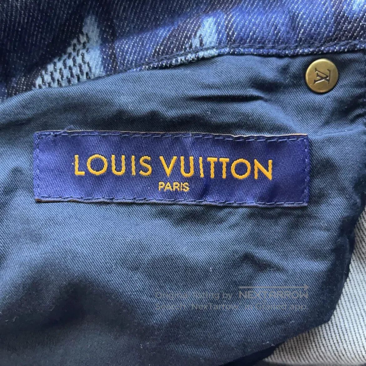 Louis Vuitton louis vuitton blue gray diamond pattern jeans. Size US 30 / EU 46 - 5 Thumbnail