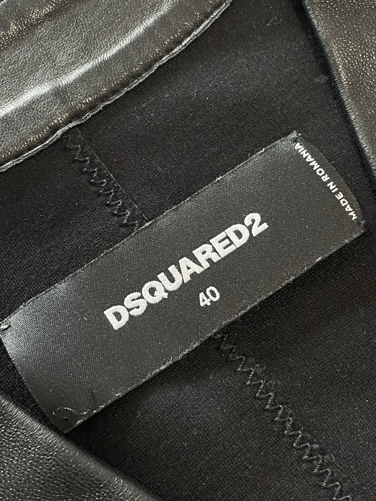 Dsquared2 Dsquared2 Black Leather Blazer Jacket Size S / US 4 / IT 40 - 6 Thumbnail