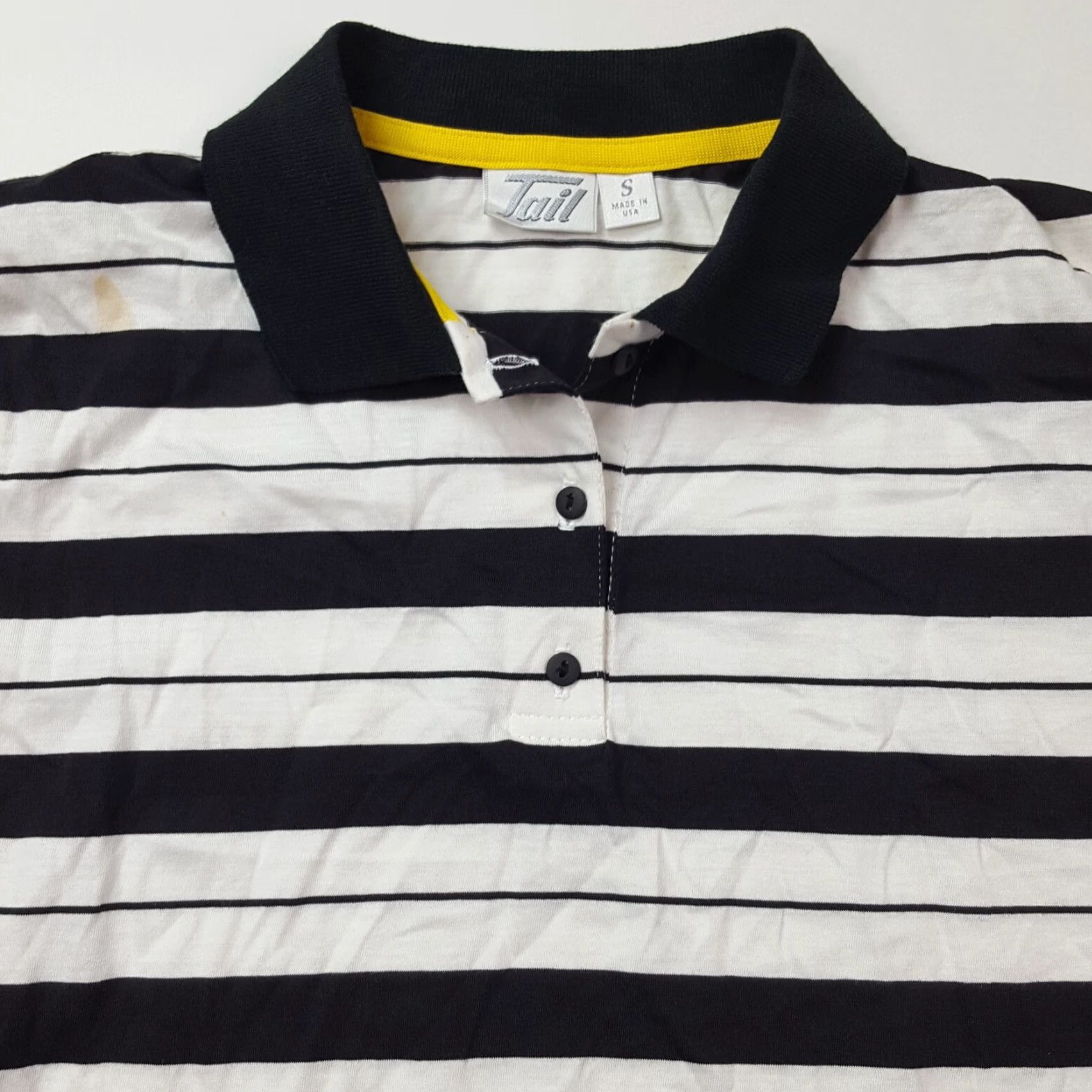 Vintage VINTAGE Tail Polo Shirt Striped Women's Small Surfer Collar Tennis Golf Retro Size S / US 4 / IT 40 - 2 Thumbnail