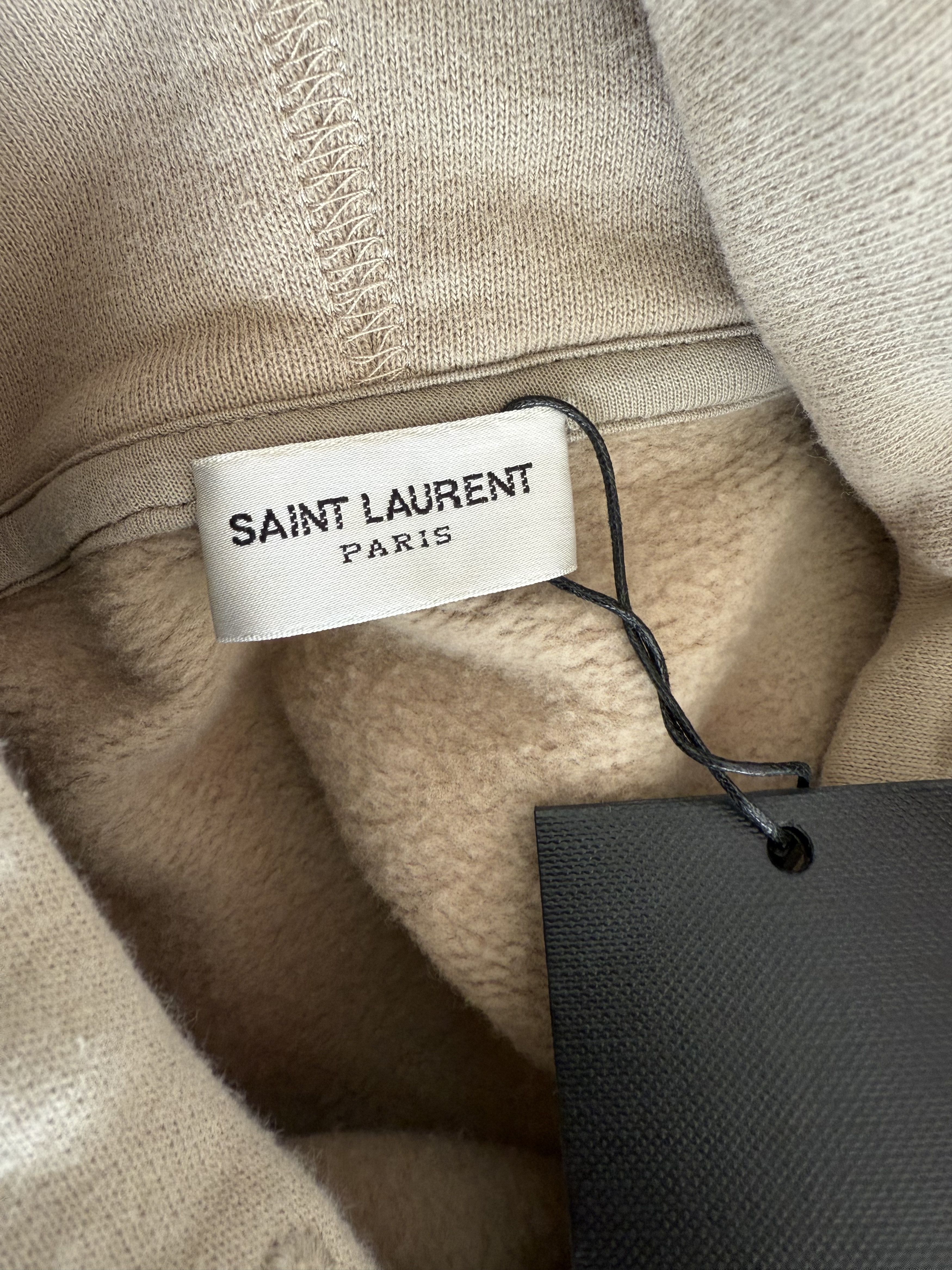 Saint Laurent Paris Saint Laurent Rive Gauche Hoodie Beige Size US XS / EU 42 / 0 - 8 Thumbnail