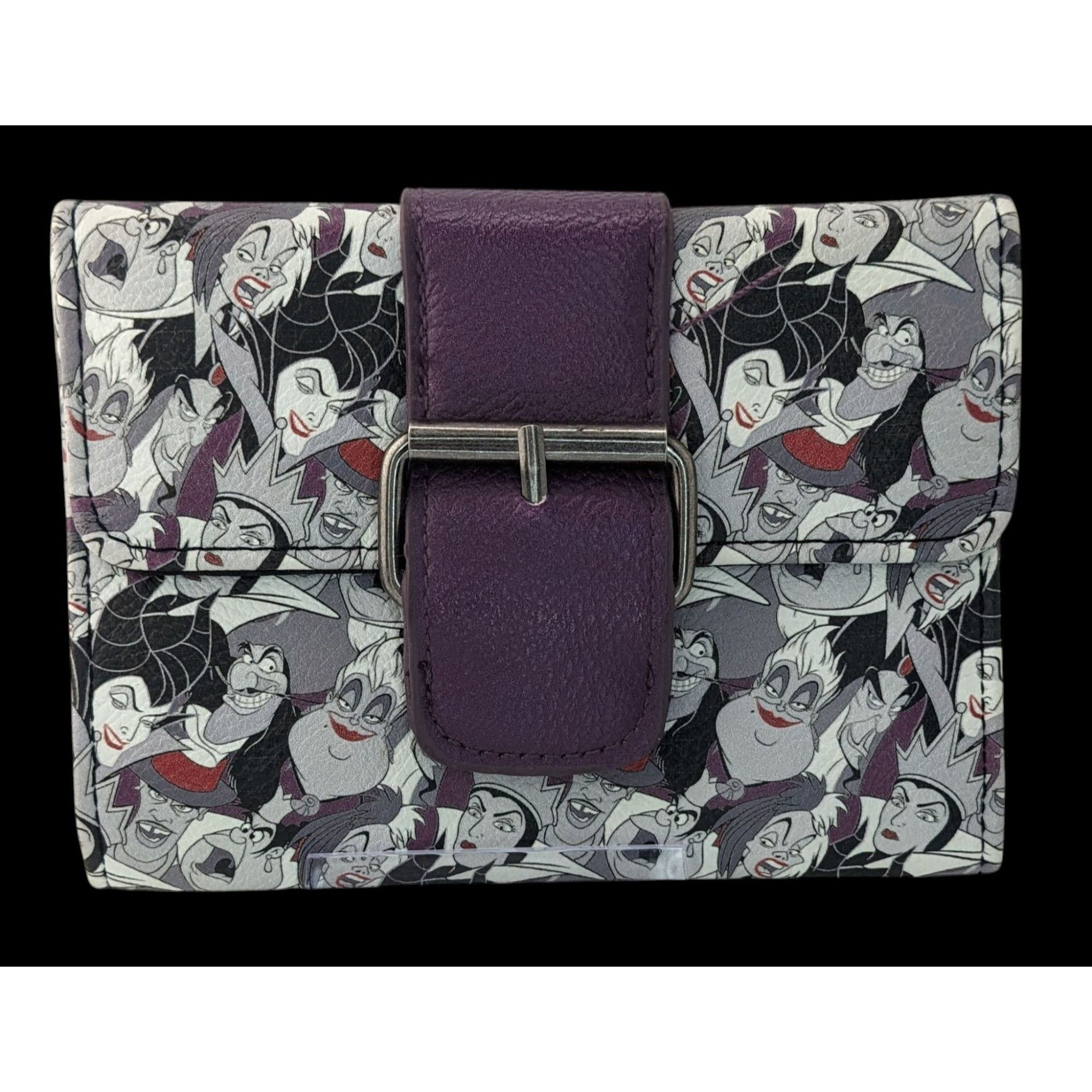 Disney Disney Loungefly Villains Wallet 5.5x4 Simulated Leather Pur Size ONE SIZE - 1 Thumbnail