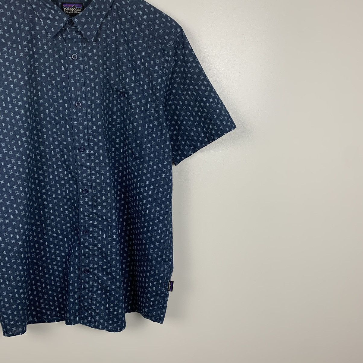 Patagonia Patagonia Geometric Shirt Organic Cotton Short Sleeve Blue Size US L / EU 52-54 / 3 - 6 Thumbnail