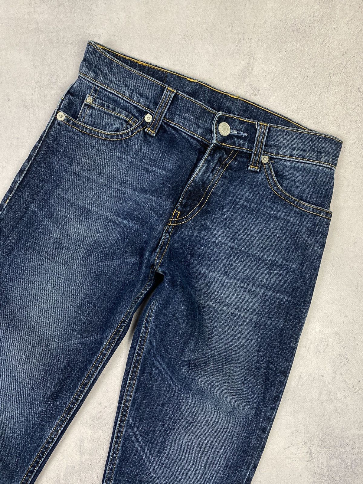 Levi's × Vintage Vintage 00s Levis Dark Blue Wash Denim Jeans y2k Size 25" / US 0 / IT 36 - 6 Thumbnail