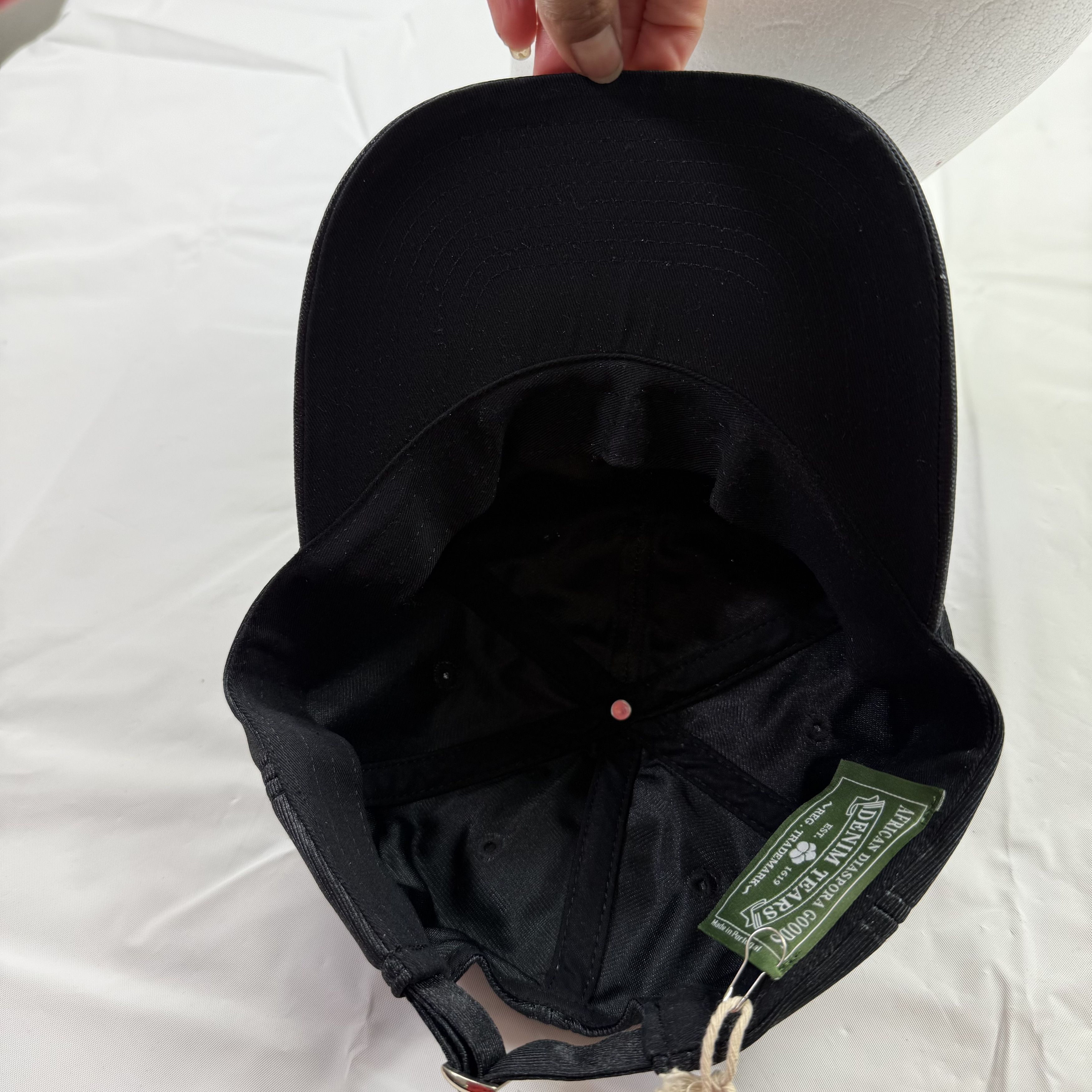 DENIM TEARS Denim Tears Black Embroidered D Logo Baseball Cap Hat Size ONE SIZE - 11 Thumbnail