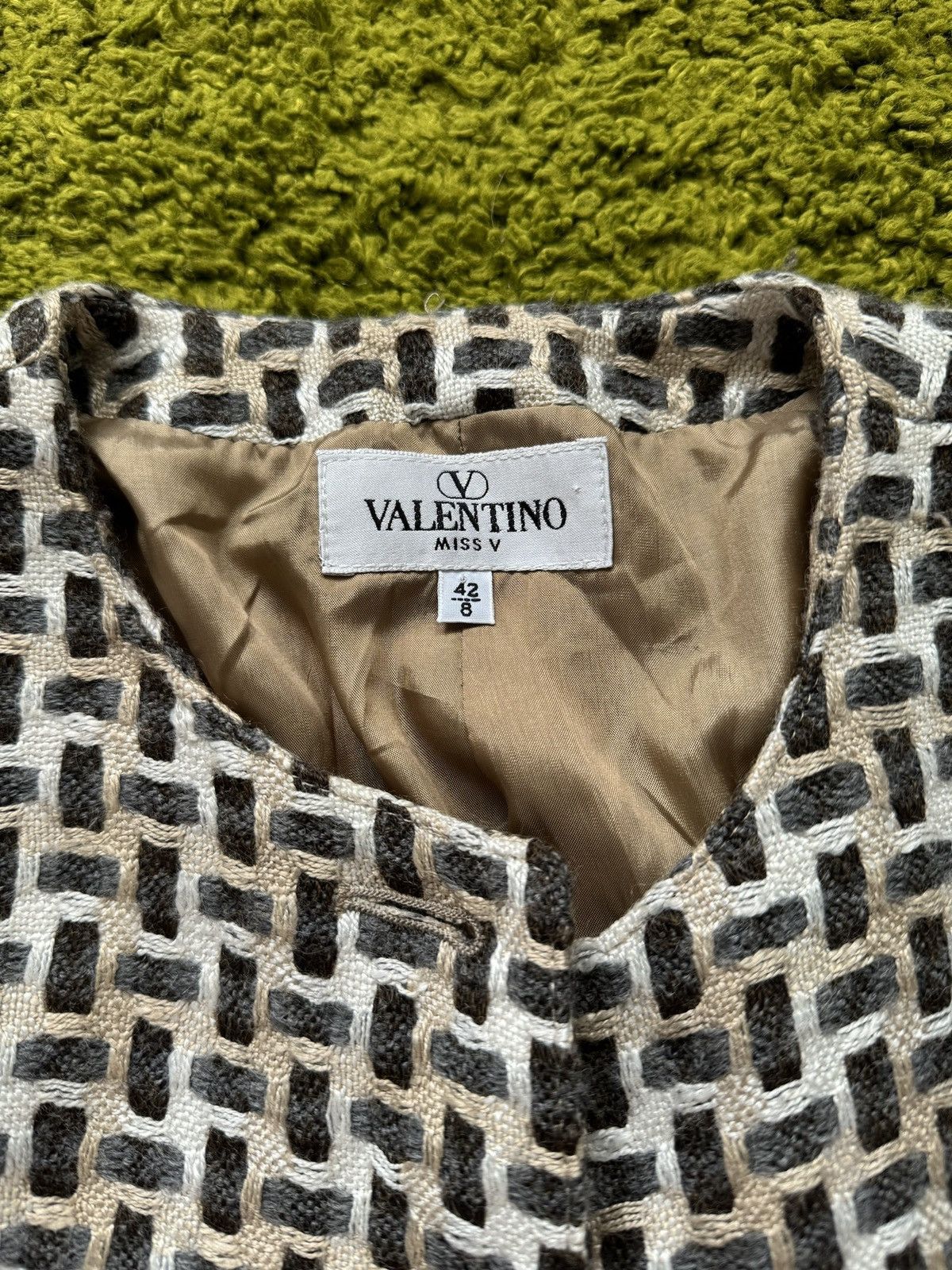 Valentino × Vintage Valentino 1990s vintage tweed blazer Size M / US 6-8 / IT 42-44 - 2 Thumbnail