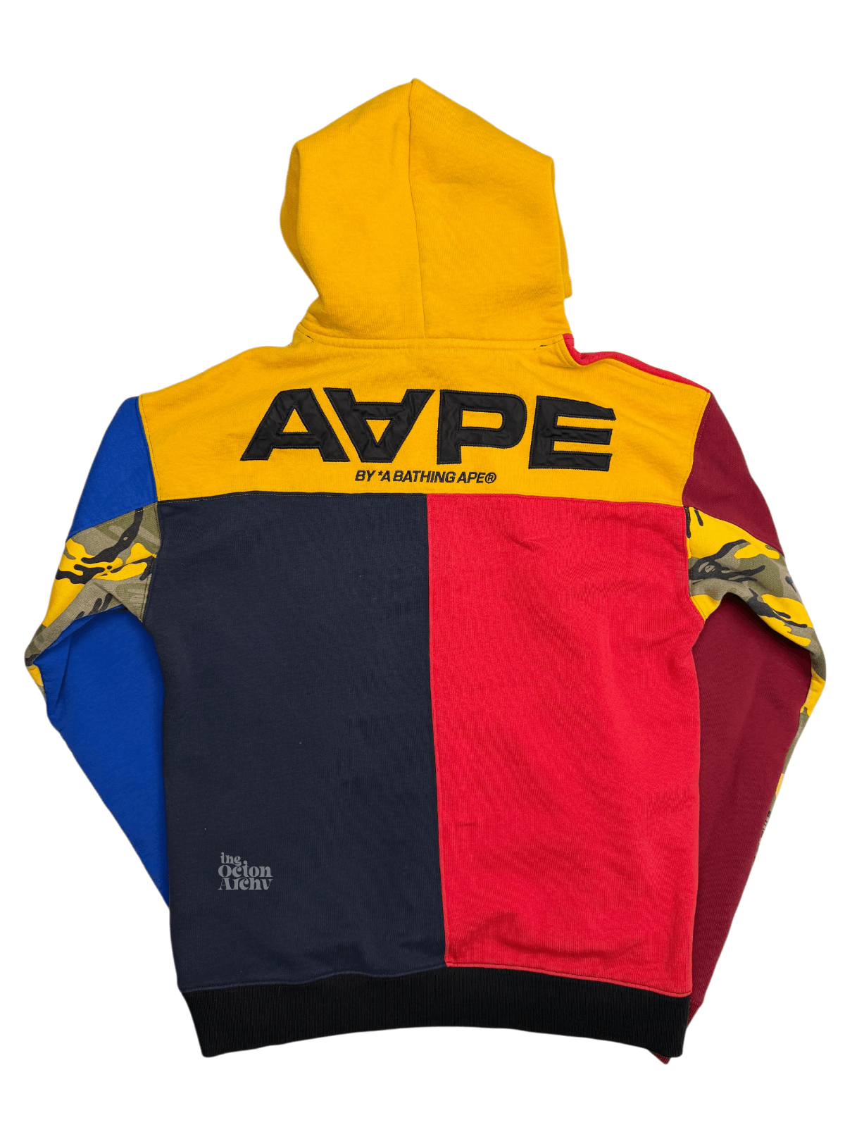 Aape Aape x Bape Colorblock Hoodie Multicolor AAPSWM3464XXB Size US L / EU 52-54 / 3 - 2 Thumbnail