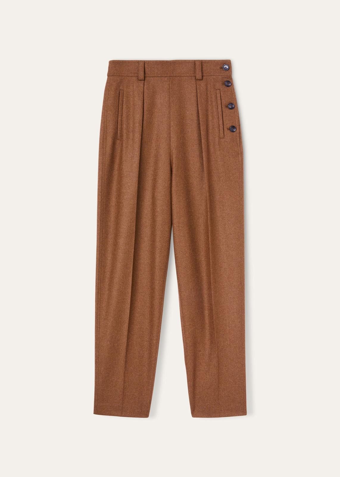 Loro Piana o1srvl11e0425 FAN7108 Alban Trouser in Brown Size 30" / US 8 / IT 44 - 1 Thumbnail