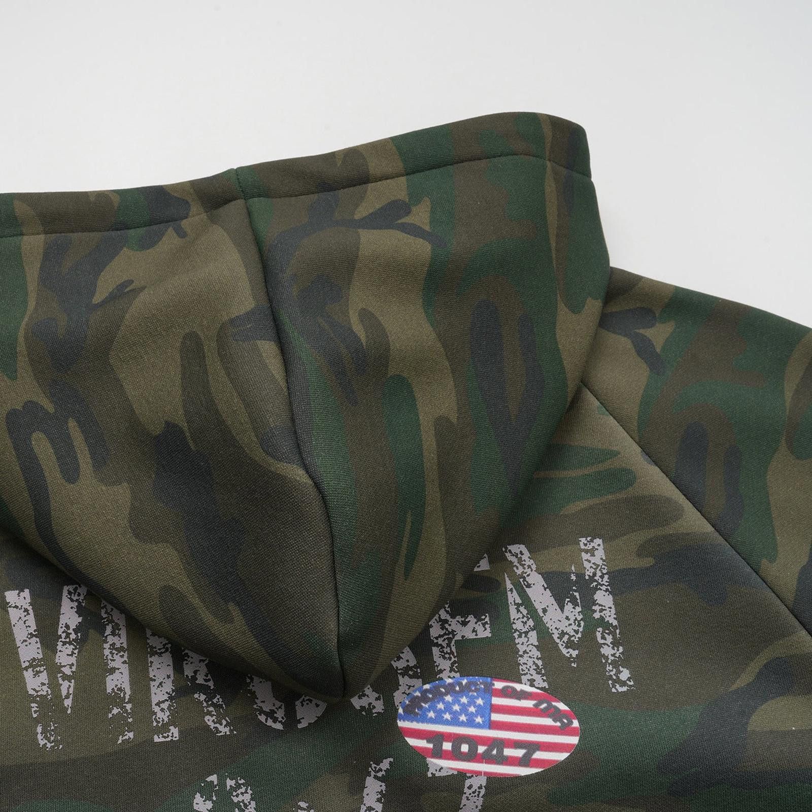 Japanese Brand Camouflage Zip-Up Hoodie with Patch Details, Casual Fit Size US M / EU 48-50 / 2 - 4 Thumbnail
