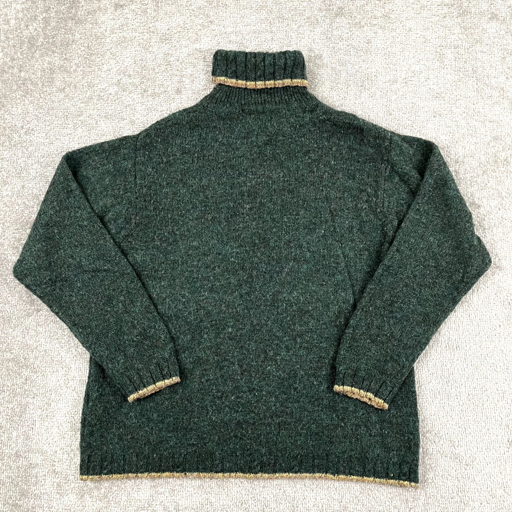 Vintage VINTAGE WOOLRICH Sweater Womens Small Green Argyle Wool Knit Turtleneck Pullover Holiday Size S / US 4 / IT 40 - 7 Thumbnail