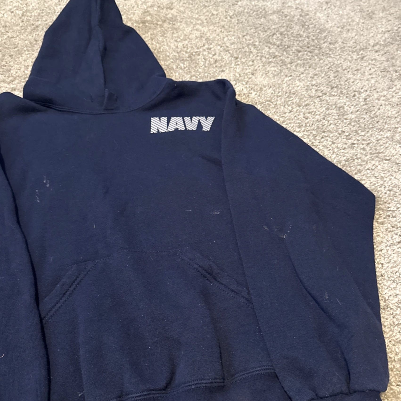 Vintage VINTAGE U.S. Navy Military Blue Hoodie Sweatshirt M Men USA Made 3M Size US M / EU 48-50 / 2 - 4 Thumbnail