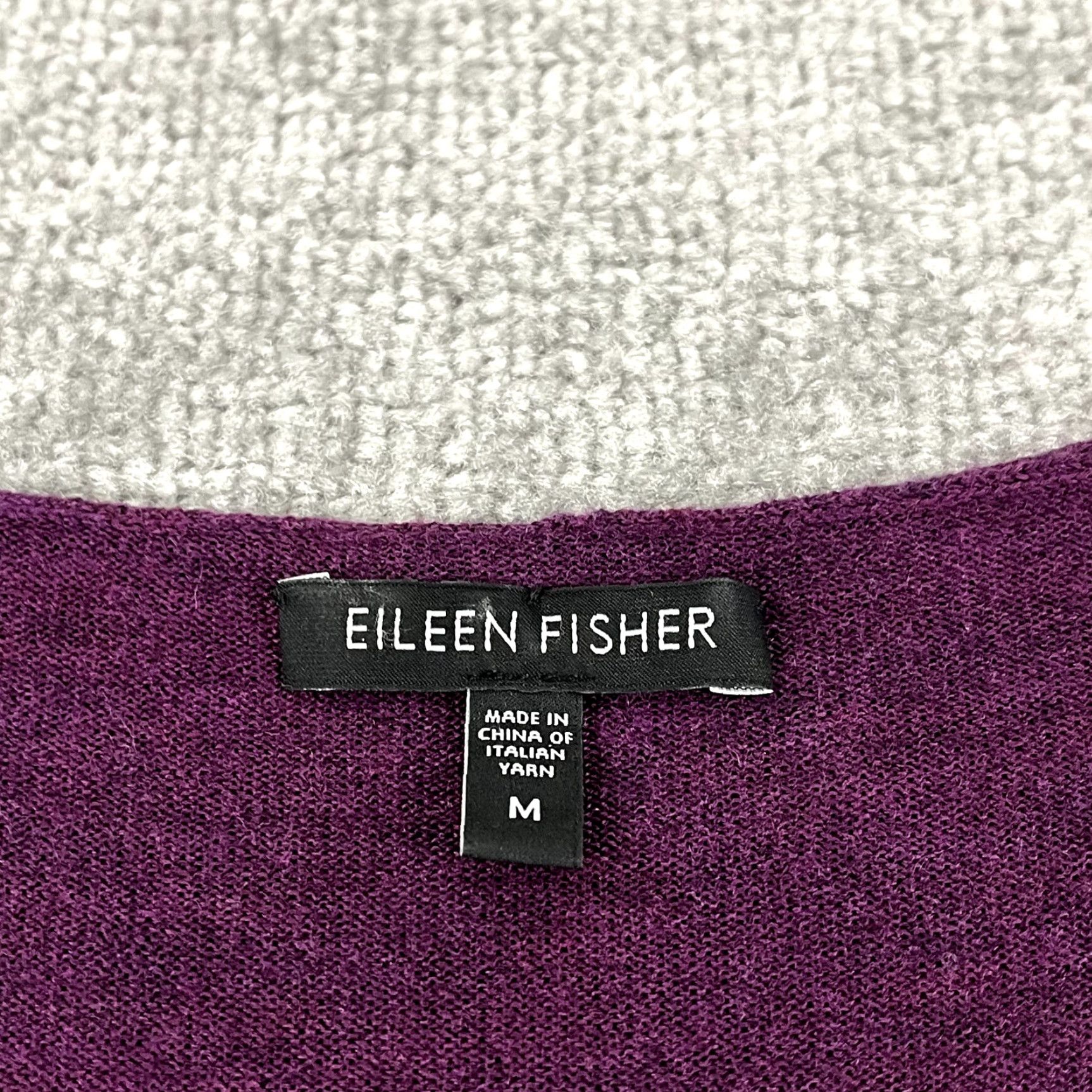 Eileen Fisher Vintage Eileen Fisher Sweater Womens Medium Purple Wool Knitted Pullover Casual Fall Womens Size M / US 6-8 / IT 42-44 - 2 Thumbnail