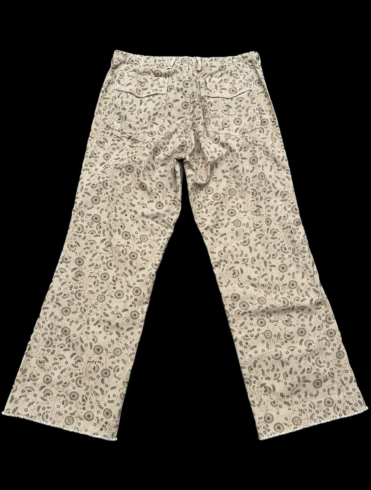 45rpm Vintage 45rpm Japan Floral Printed Cropped Flare Pant Size US 31 - 2 Thumbnail