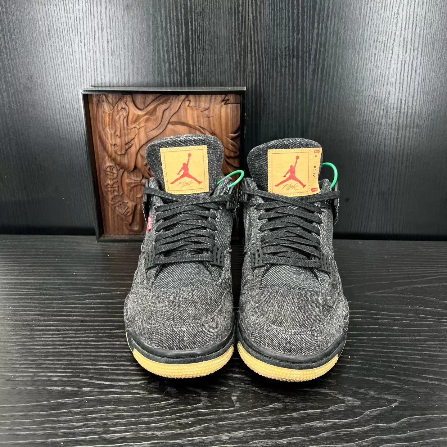 Levi's Levi's x Air Jordan 4 Black Size 45 Size US 12 / EU 45 - 4 Thumbnail