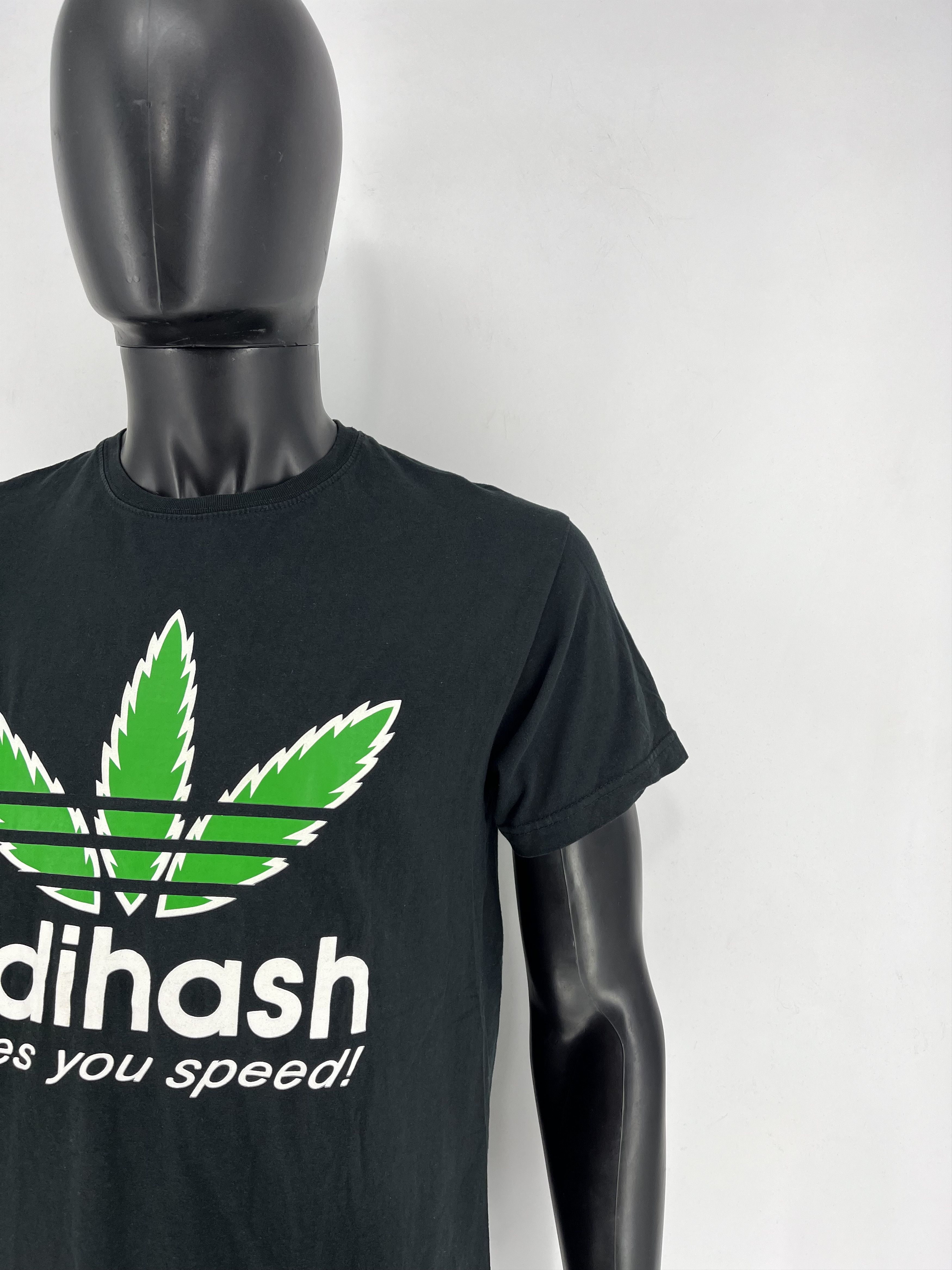 Vintage Vintage Y2K Adihash Gives You Speed Single Stitch T-shirt Size US L / EU 52-54 / 3 - 7 Thumbnail