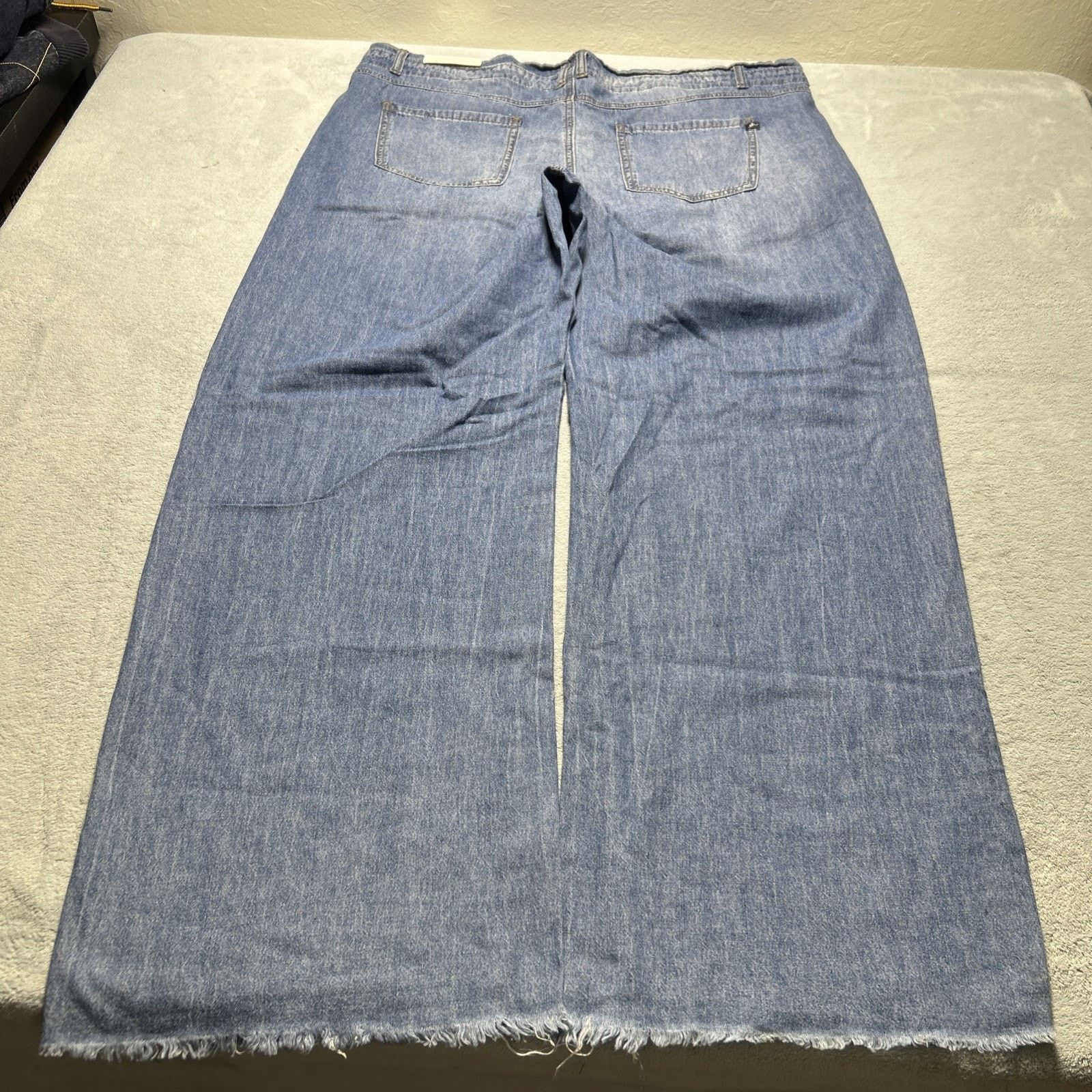 JNCO Deadstock Beyond Baggy Jeans Womens 20w - 45x33 Raw Hem Wide Size 42" / US 20 - 20 Thumbnail