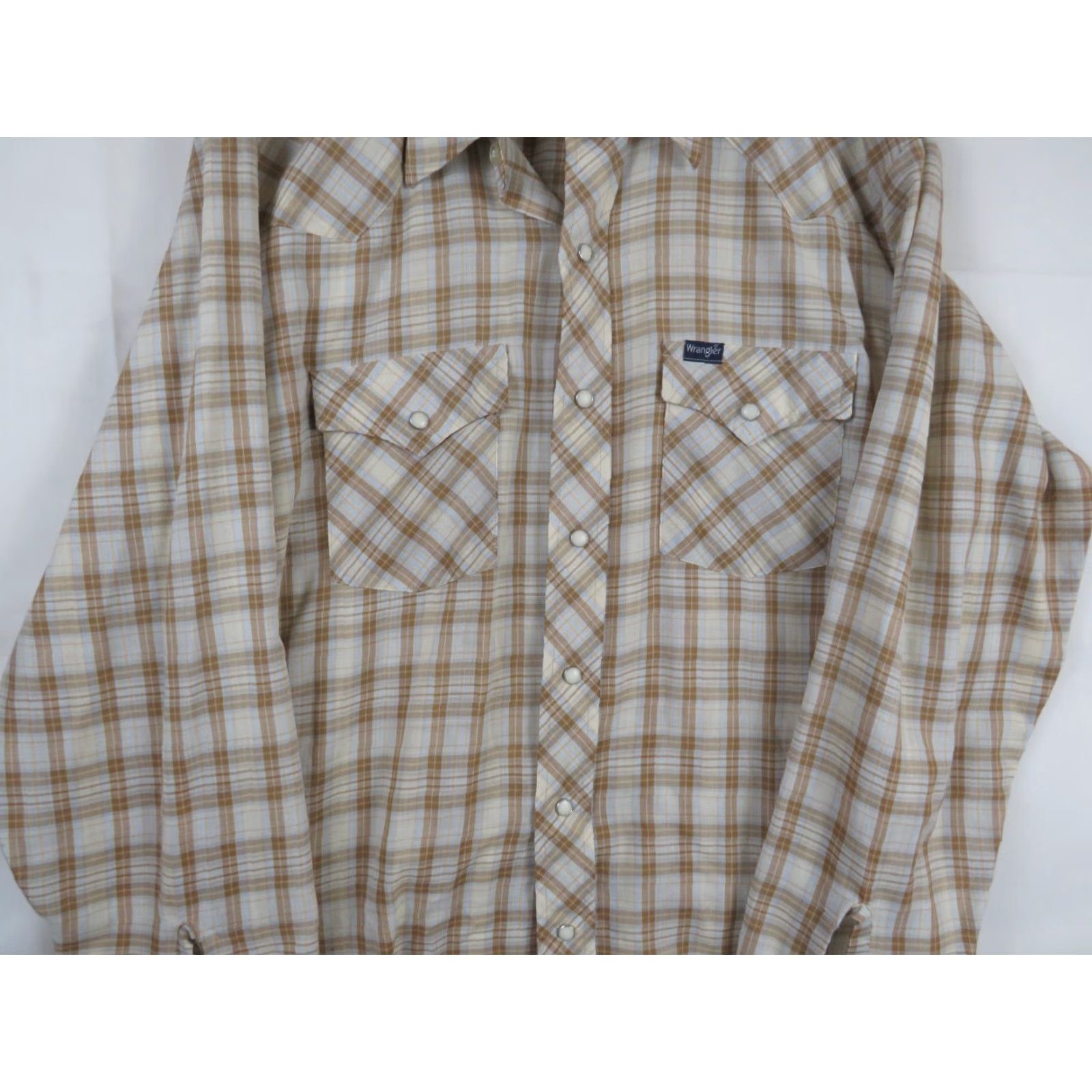 Wrangler VTG Wrangler Union Made in USA western ranch pearl snap shirt Rockabilly XL Long Sleeve Multicolor Plaid Mens Snap Shirt LS XL Mens Western 80s 90s Size US XL / EU 56 / 4 - 3 Thumbnail