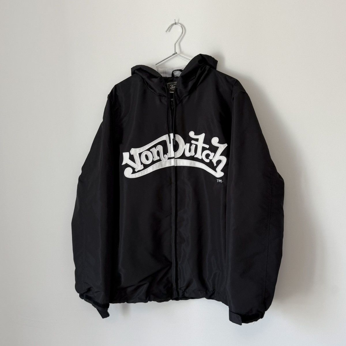 Von Dutch Vtg Von Dutch Flying Eyeball Logo Hooded Windbreaker Jacket Size US L / EU 52-54 / 3 - 1 Thumbnail