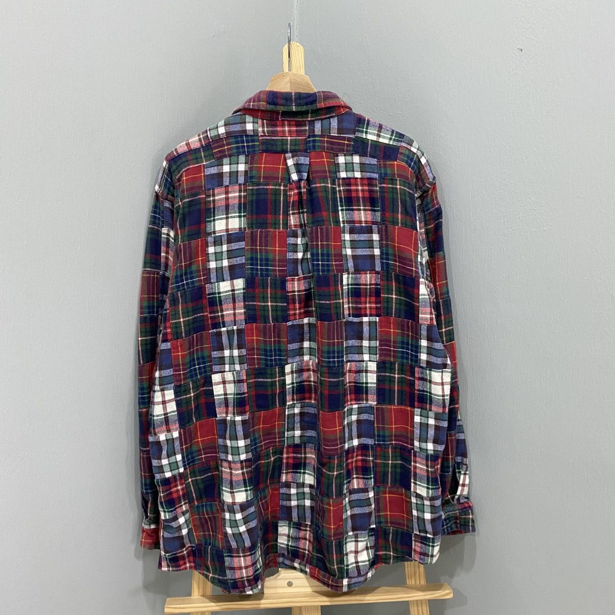 Daniel Cremieux Daniel Cremieux Vintage Patchwork Plaid Flannel Button Shirt Size US XL / EU 56 / 4 - 2 Thumbnail