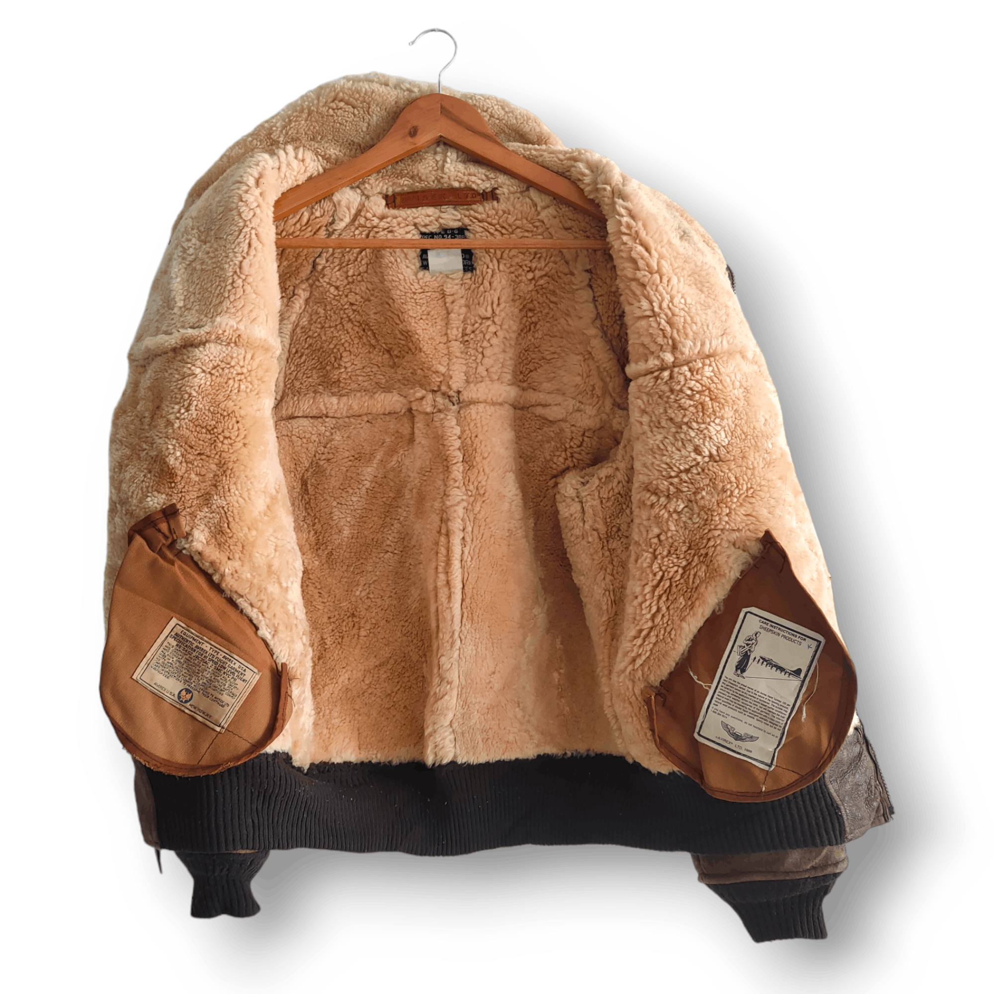 Avirex Vintage Avirex B-6 Sheepskin Leather Jacket Size US L / EU 52-54 / 3 - 8 Thumbnail