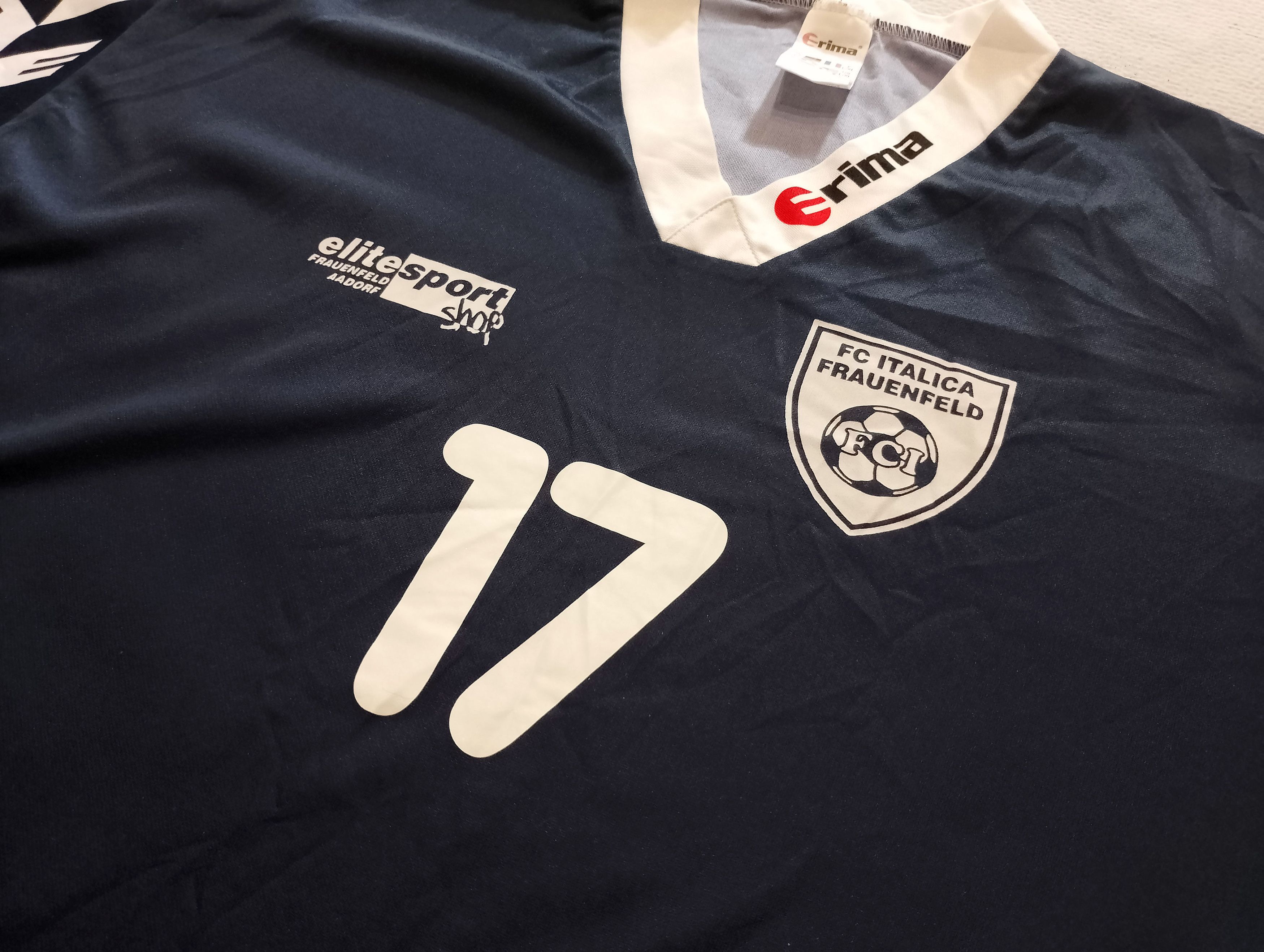Erima Football Shirt Erima FC Italica #17 Size L/XL Retro Jersey Size US L / EU 52-54 / 3 - 2 Thumbnail