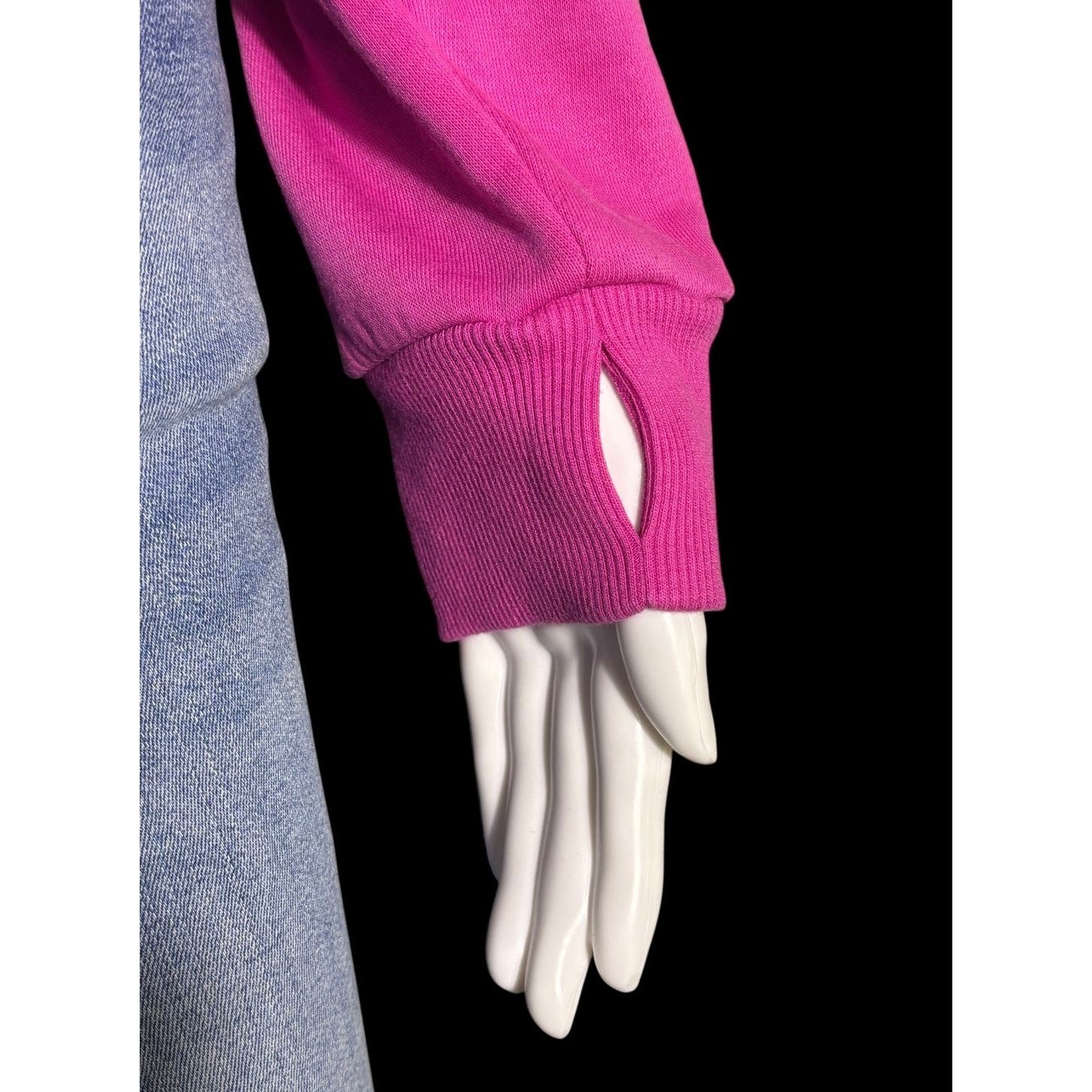 Epic Threads Epic Threads Pink Cotton Hoodie Pullover Sweater Thumbholes Size XL / US 12-14 / IT 48-50 - 10 Thumbnail