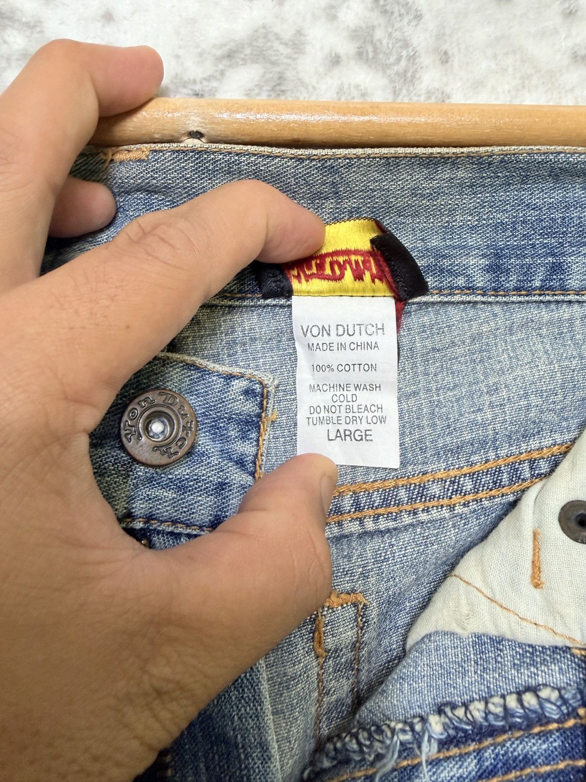 Von Dutch Von Dutch Flared Jeans Low Rise Bell Bottom Archive Denim Size US 30 / EU 46 - 10 Thumbnail