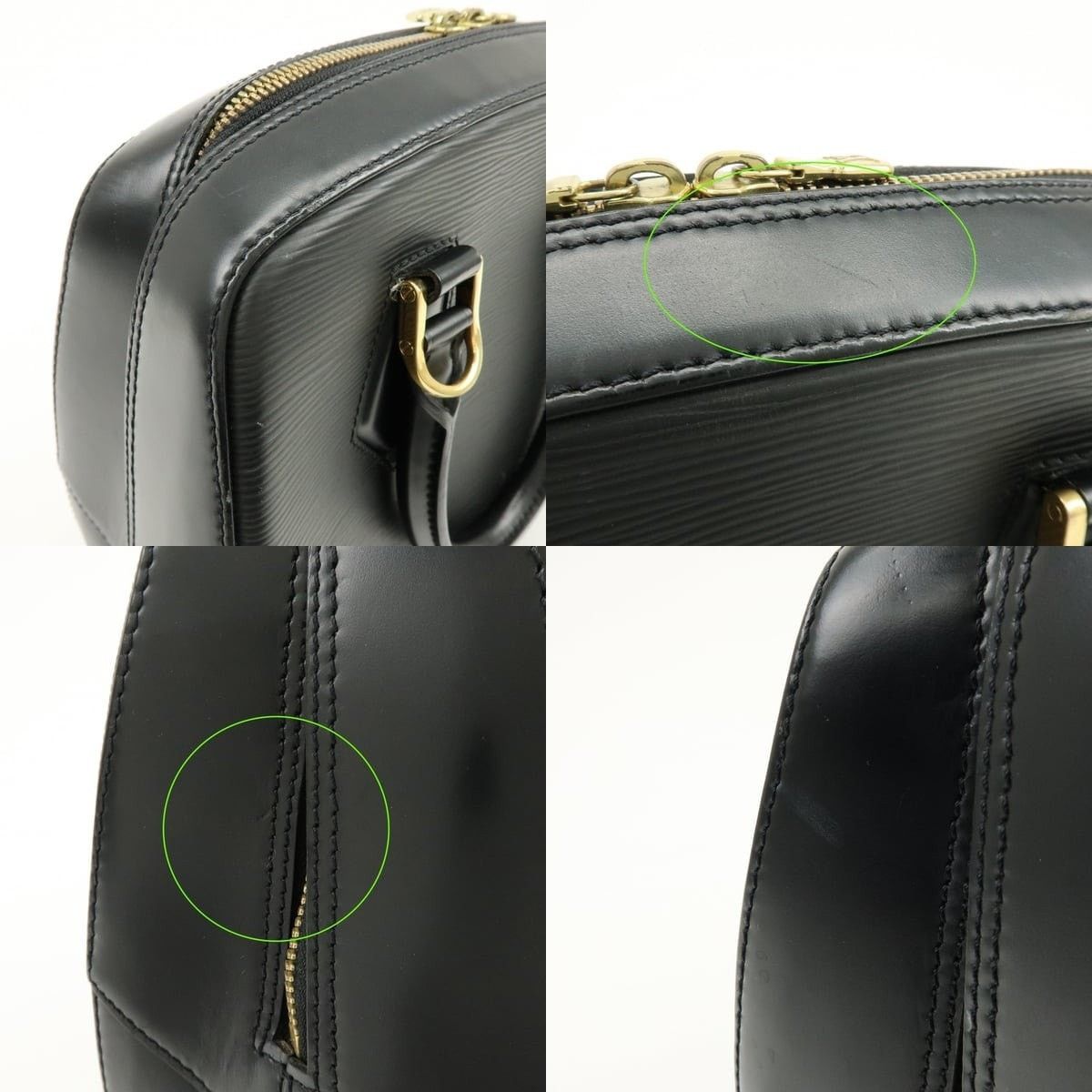 Louis Vuitton Louis Vuitton Epi Sablons Top Handle Bag Black Size ONE SIZE - 6 Thumbnail