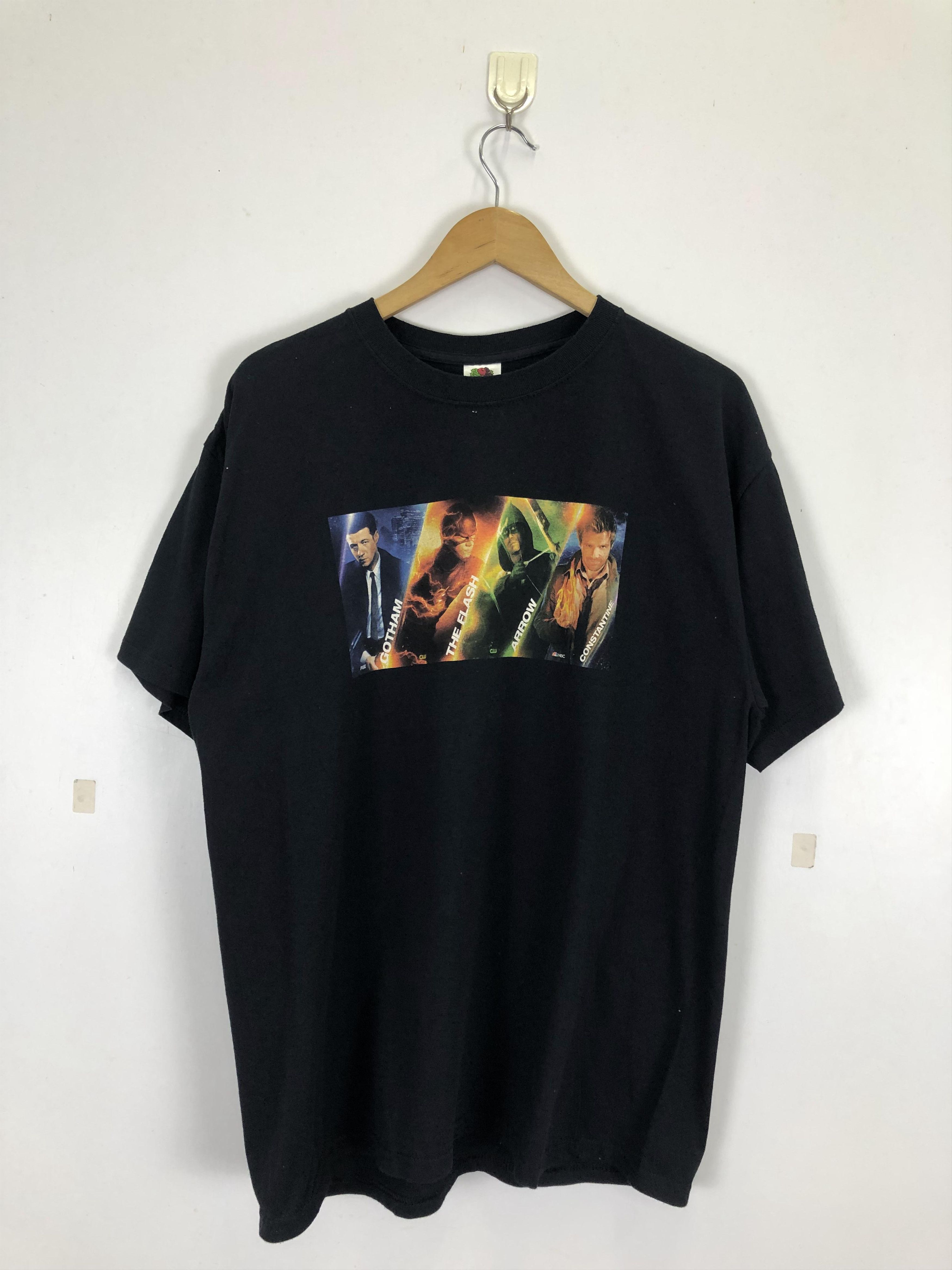 DC Comics × Vintage × Warner Bros Vintage Warner Bros DC Entertainment Superhero Tee TA0361 Size US XL / EU 56 / 4 - 1 Thumbnail