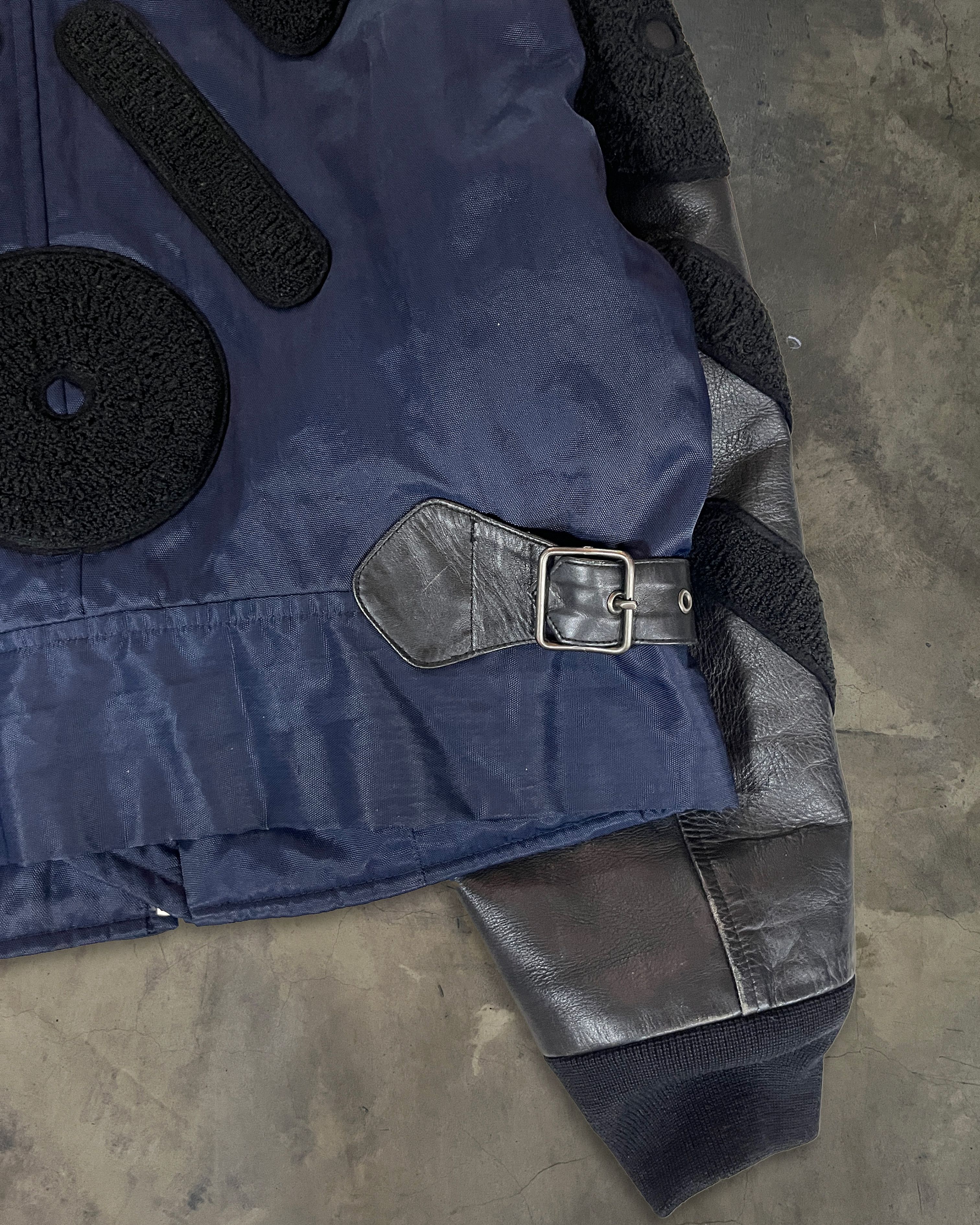 Issey Miyake ISSEY MIYAKE SS1994 HYBRID BOMBER PATCH APPLIQUE DETAILING Size US L / EU 52-54 / 3 - 7 Thumbnail