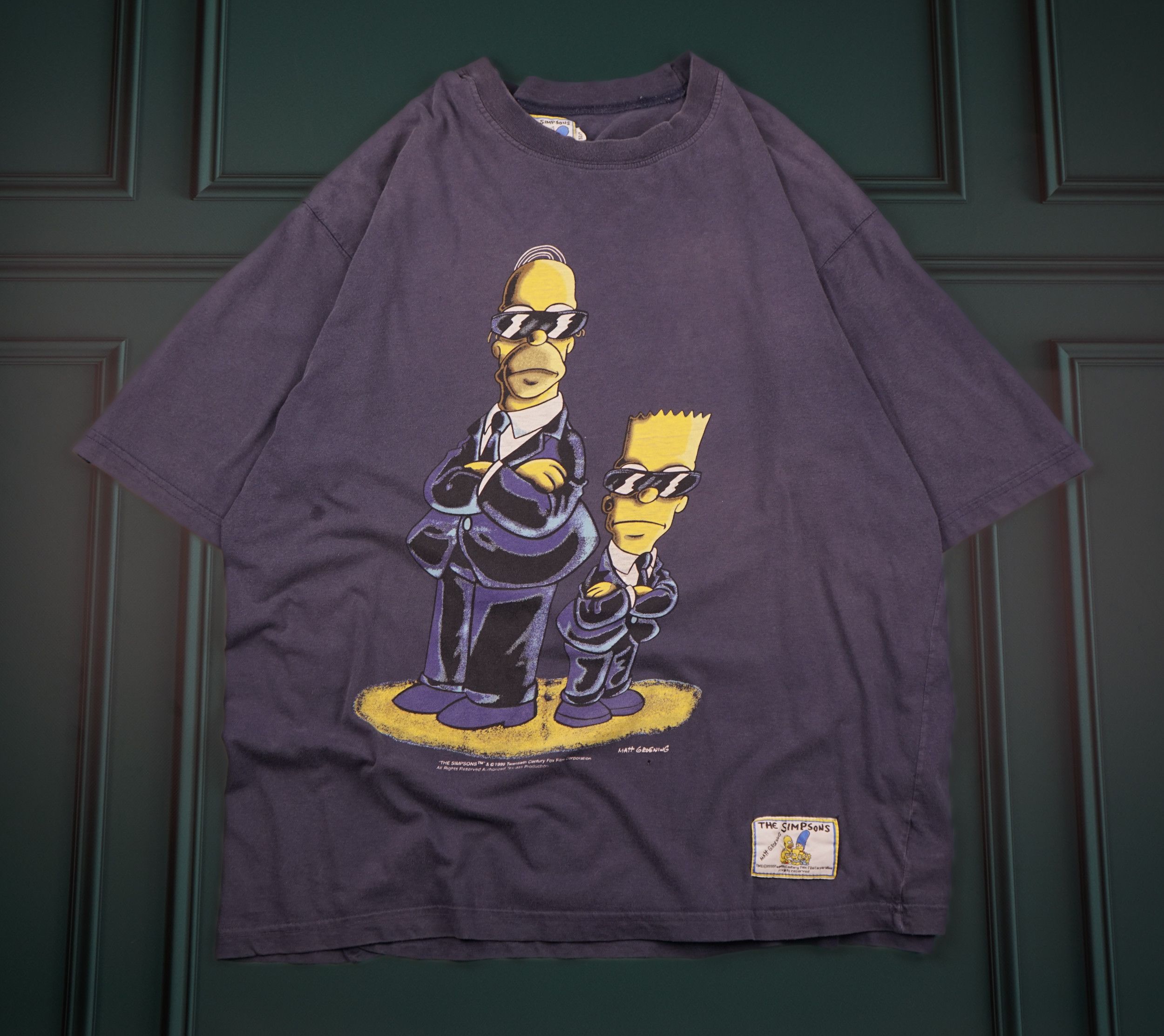 vintage-1999-bart-and-homer-simpsons-t-shirt-fbi-agents-grailed