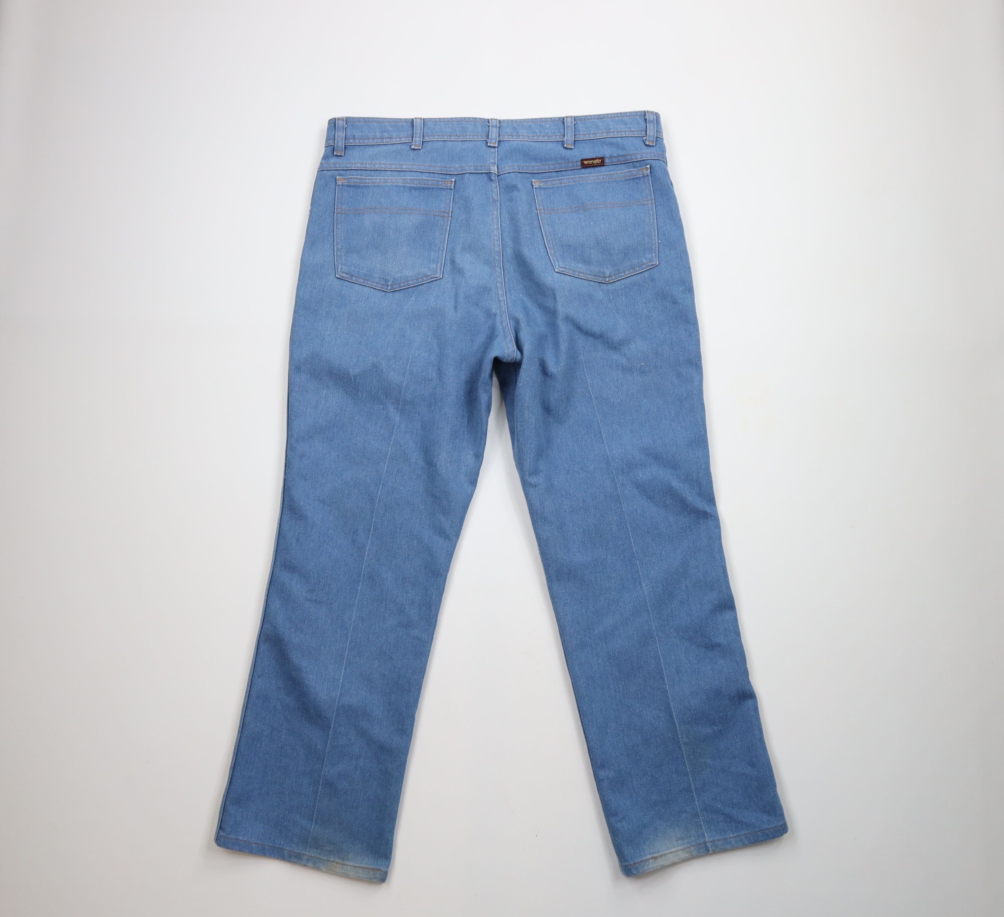 Vintage × Wrangler Vintage 90s Wrangler Flared Bootcut Western Denim Jeans Size US 38 / EU 54 - 10 Thumbnail