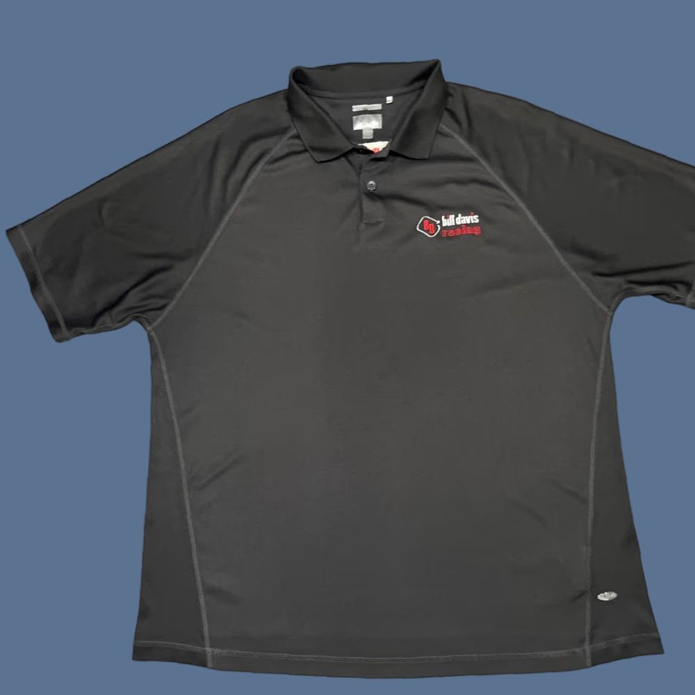 Adidas VINTAGE Adidas Nascar Shirt Mens XL Black Polo Toyota Tundra Bill Davis Racing Collared Short Sleeve Button Size US XL / EU 56 / 4 - 1 Thumbnail
