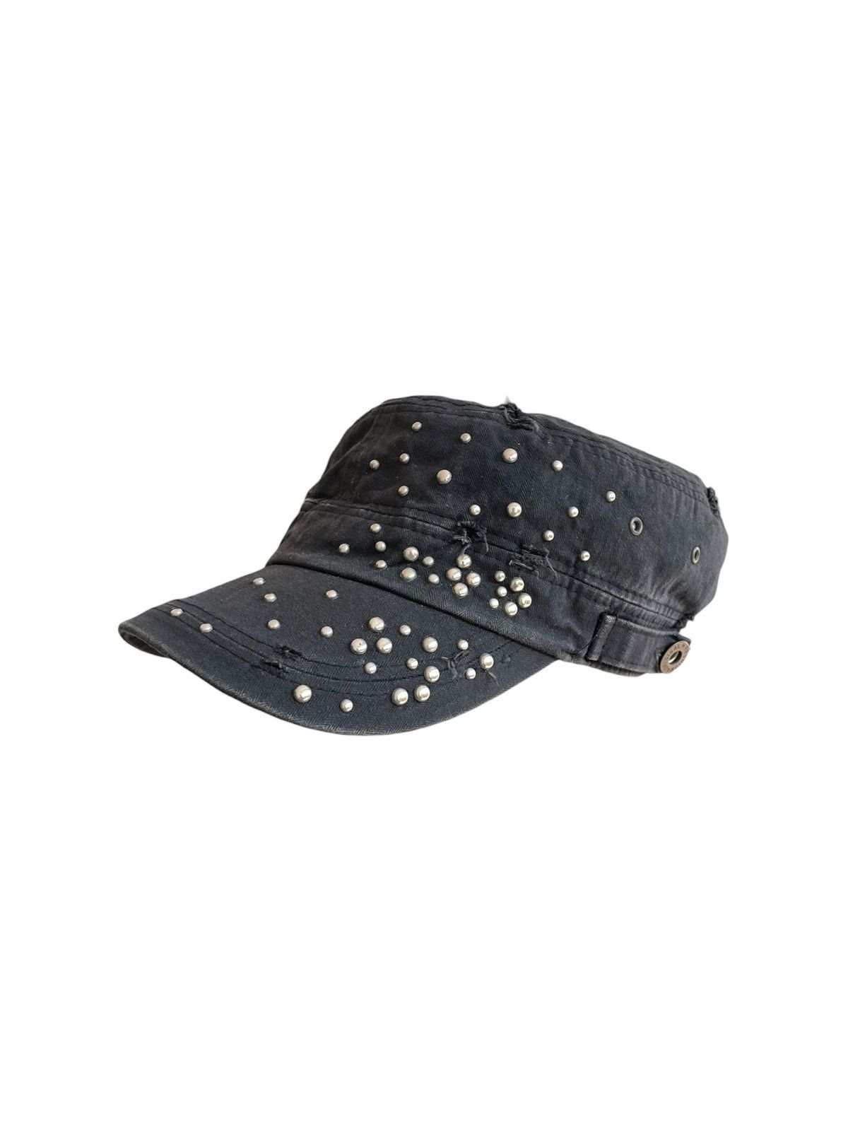 14th Addiction Japanese Crazy Studed Cadet Hat Punk Size ONE SIZE - 6 Thumbnail
