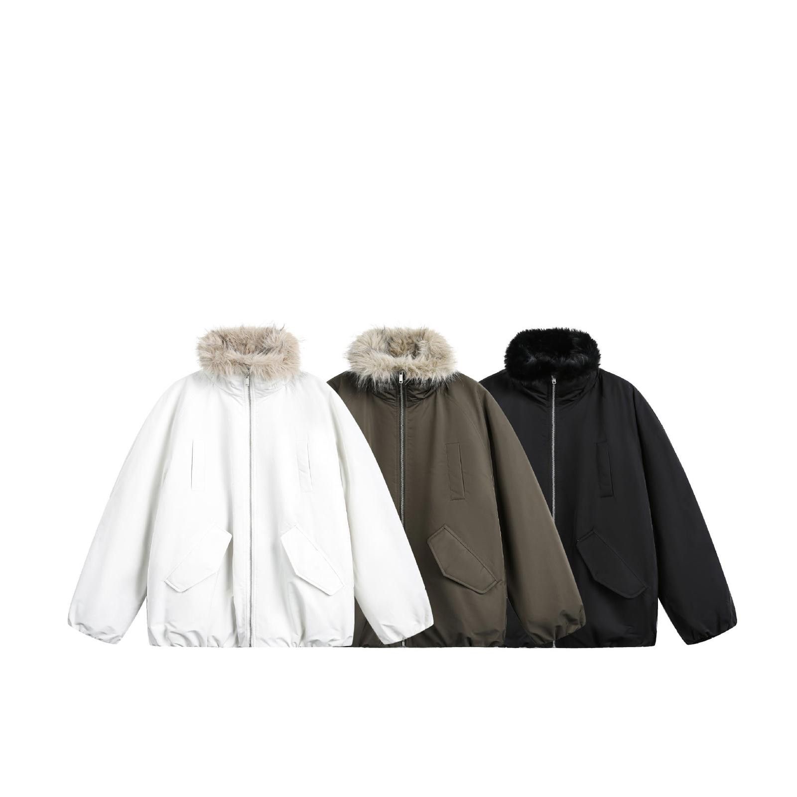 Japanese Brand Faux Fur Lined Men's Parka Jacket, Oversized Fit Size US M / EU 48-50 / 2 - 8 Thumbnail