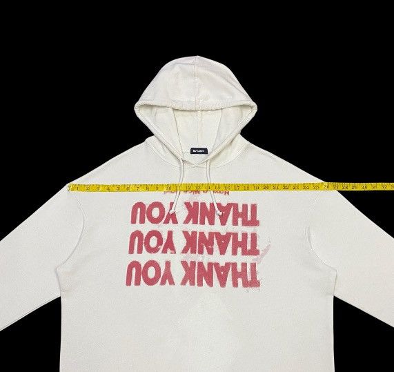 Raf Simons FW18 Raf Simons White Thank You Hoodie Size US L / EU 52-54 / 3 - 15 Thumbnail