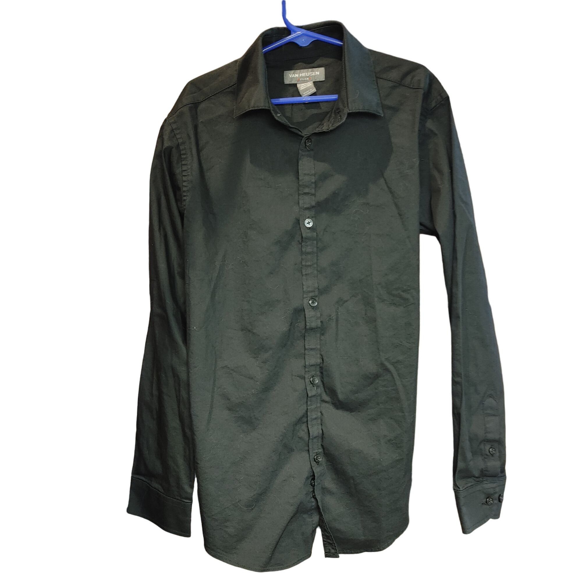 Van Heusen Van Heusen Flex Boy's Black Long Sleeve Button Down Dress Sh Size M / US 6-8 / IT 42-44 - 1 Thumbnail