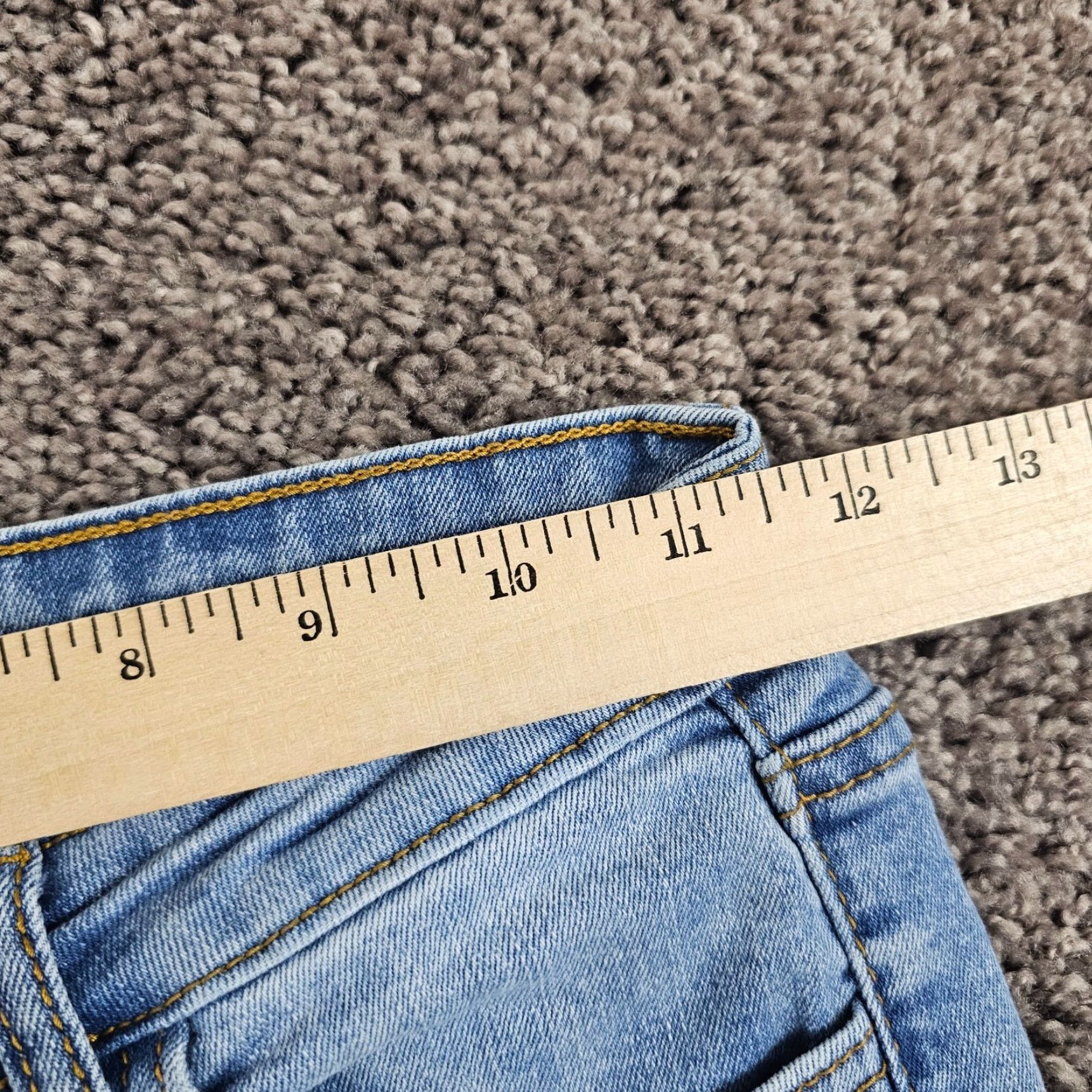 Vintage VINTAGE Skinny Fries Women's Flare Jeans High Rise Light Wash Distressed 22x30 Size 25" / US 0 / IT 36 - 5 Thumbnail