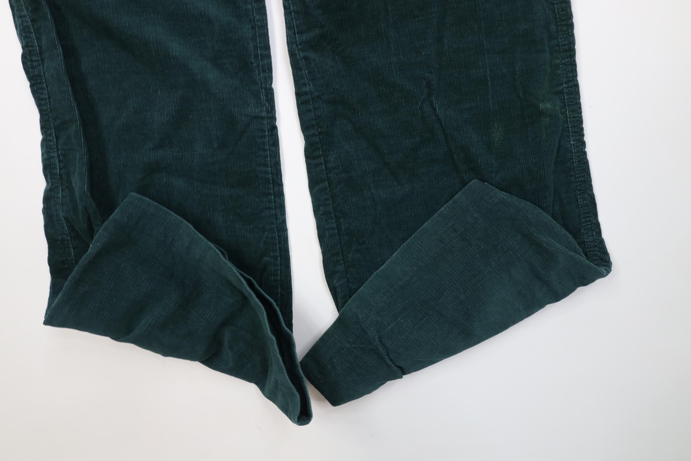 Vintage Vintage 70s Corduroy Wide Leg Bell Bottoms Pants Green USA Size US 30 / EU 46 - 5 Thumbnail