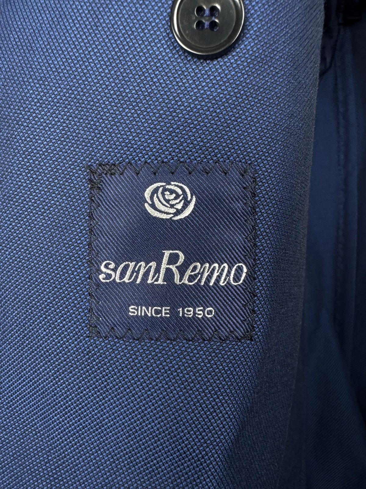 Other San Remo 1950 x Duca Visconti diModrone blue cotton blazer Size 48R - 10 Thumbnail