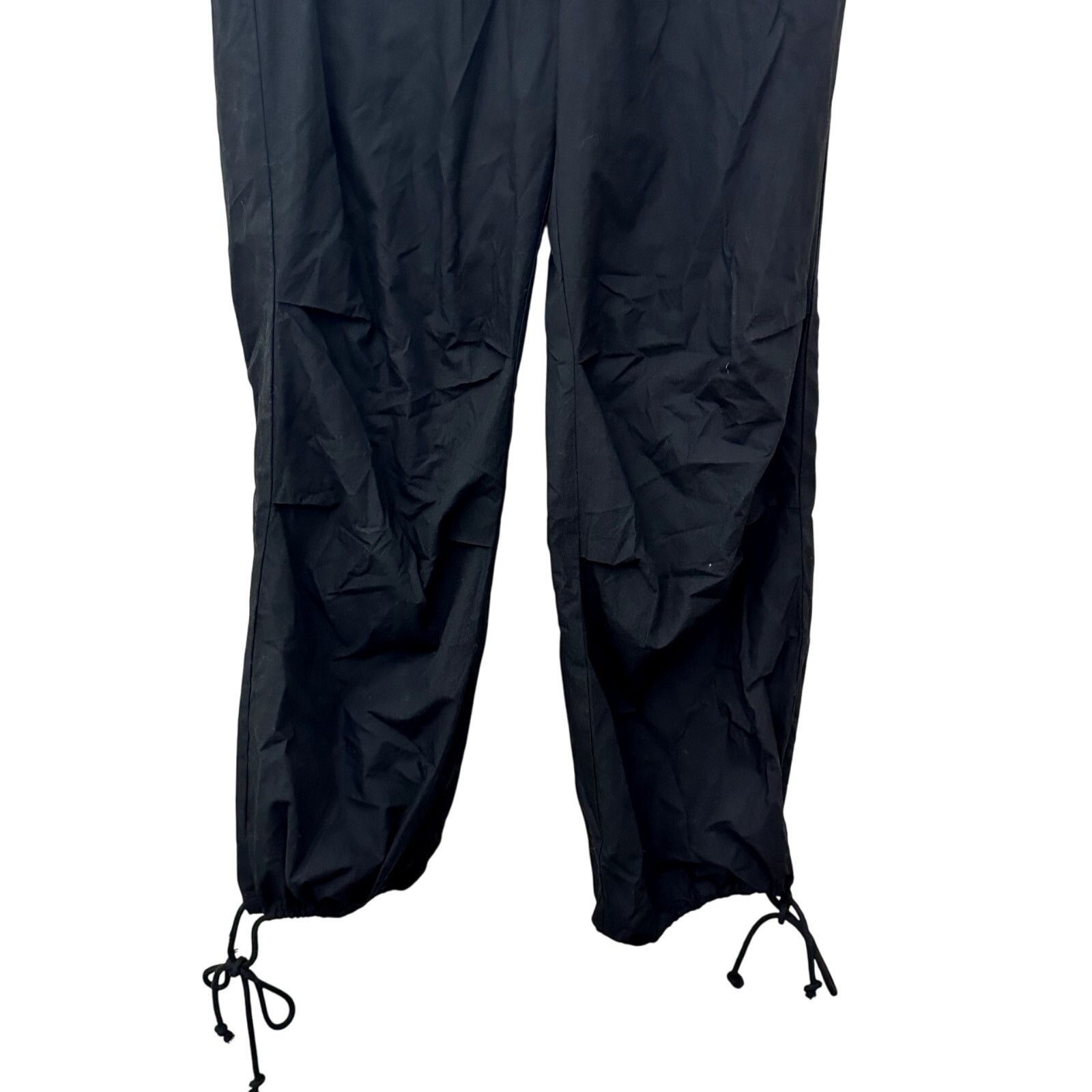 BP. BP Parachute Pants Drawstring Cotton Poplin Black S NWOT Size 30" / US 8 / IT 44 - 4 Thumbnail
