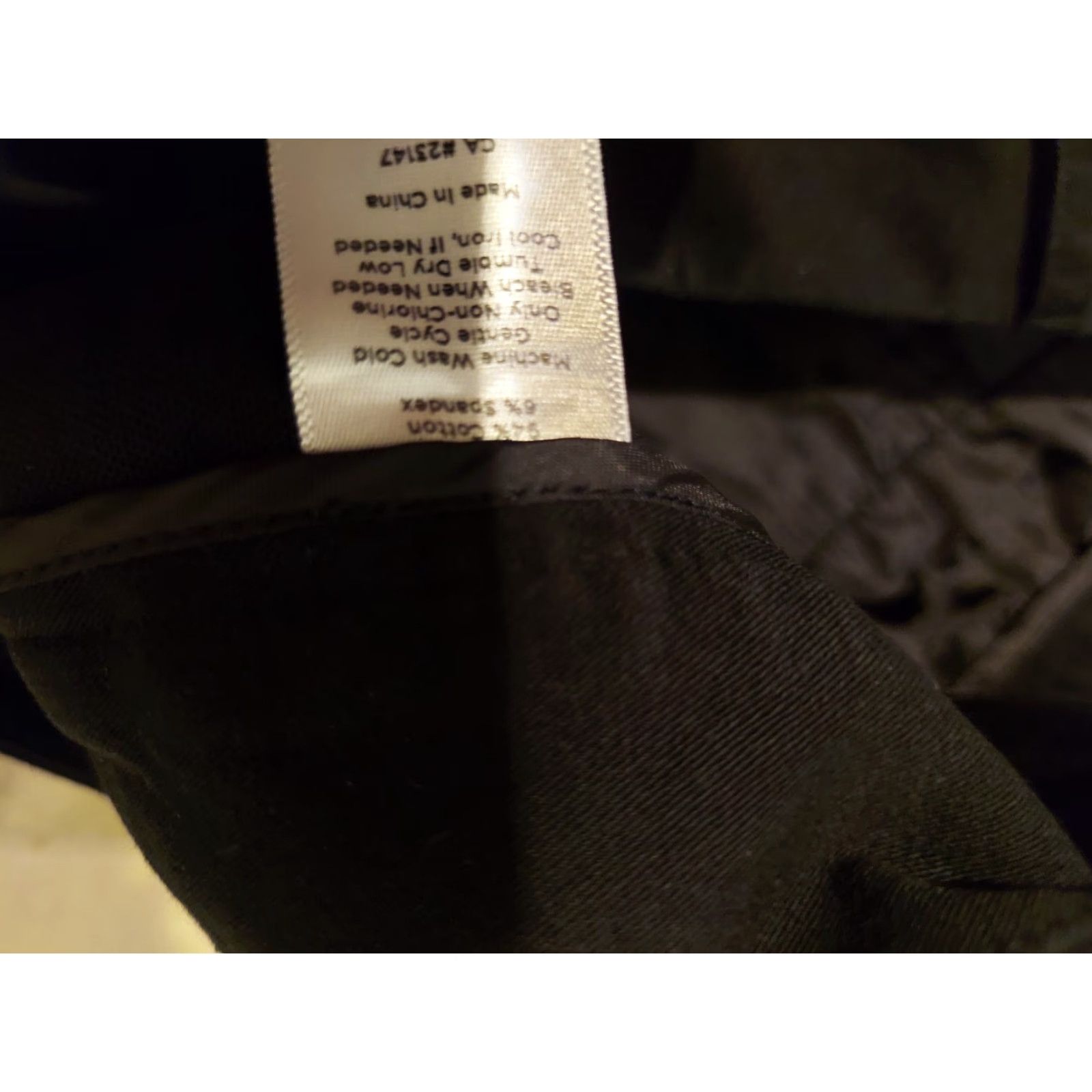 Talbots Womens Talbots Pants Chino Black 12 Regular Talbots Chino Pants Womens 12 Black Chino Slack Dress Pants Size 34" / US 12 / IT 48 - 6 Thumbnail