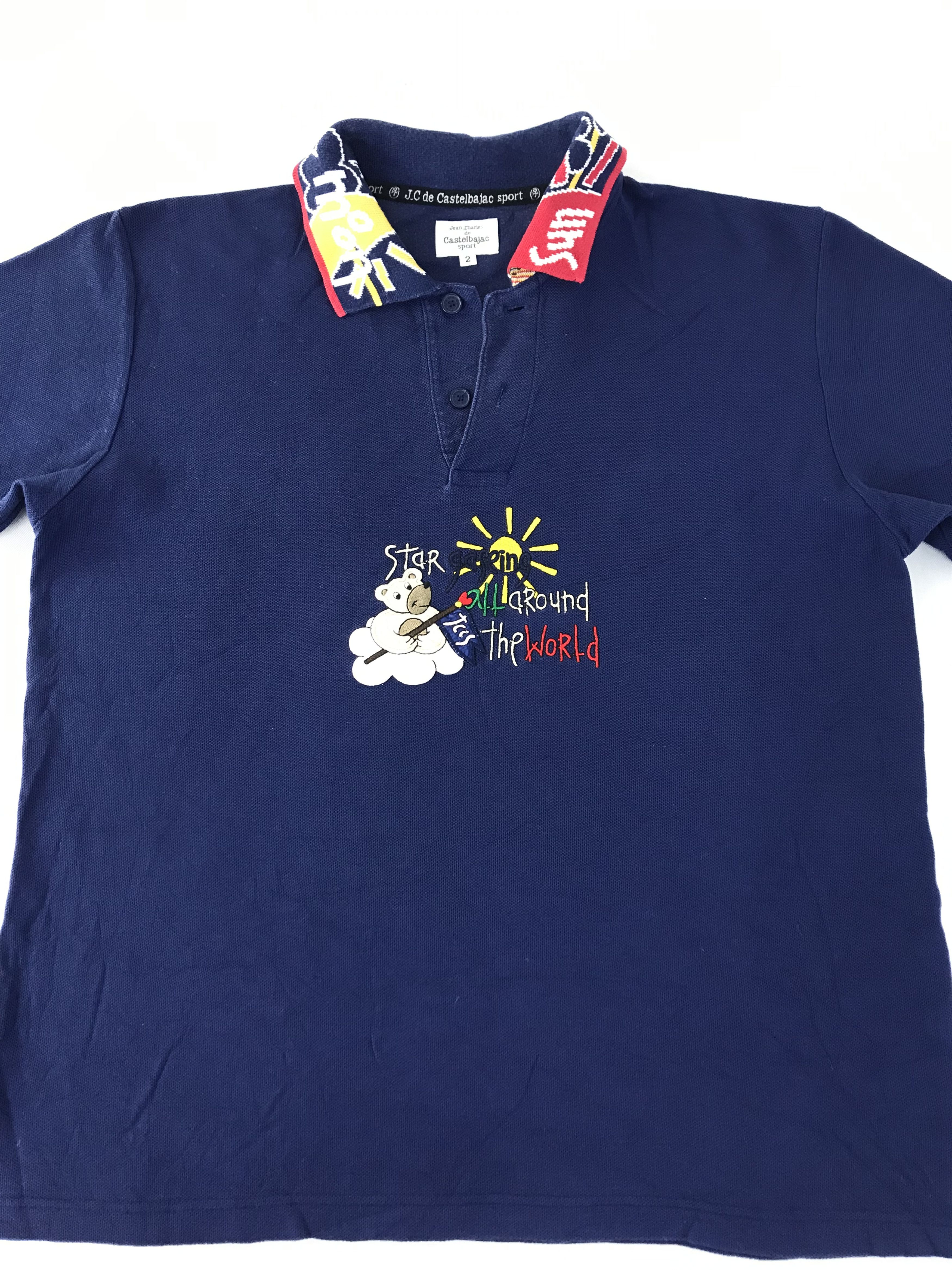 Jean Charles De Castelbajac 90s Jean Charles De Castelbajac Sport Bear Tee T-shirt Polo Size US S / EU 44-46 / 1 - 2 Thumbnail